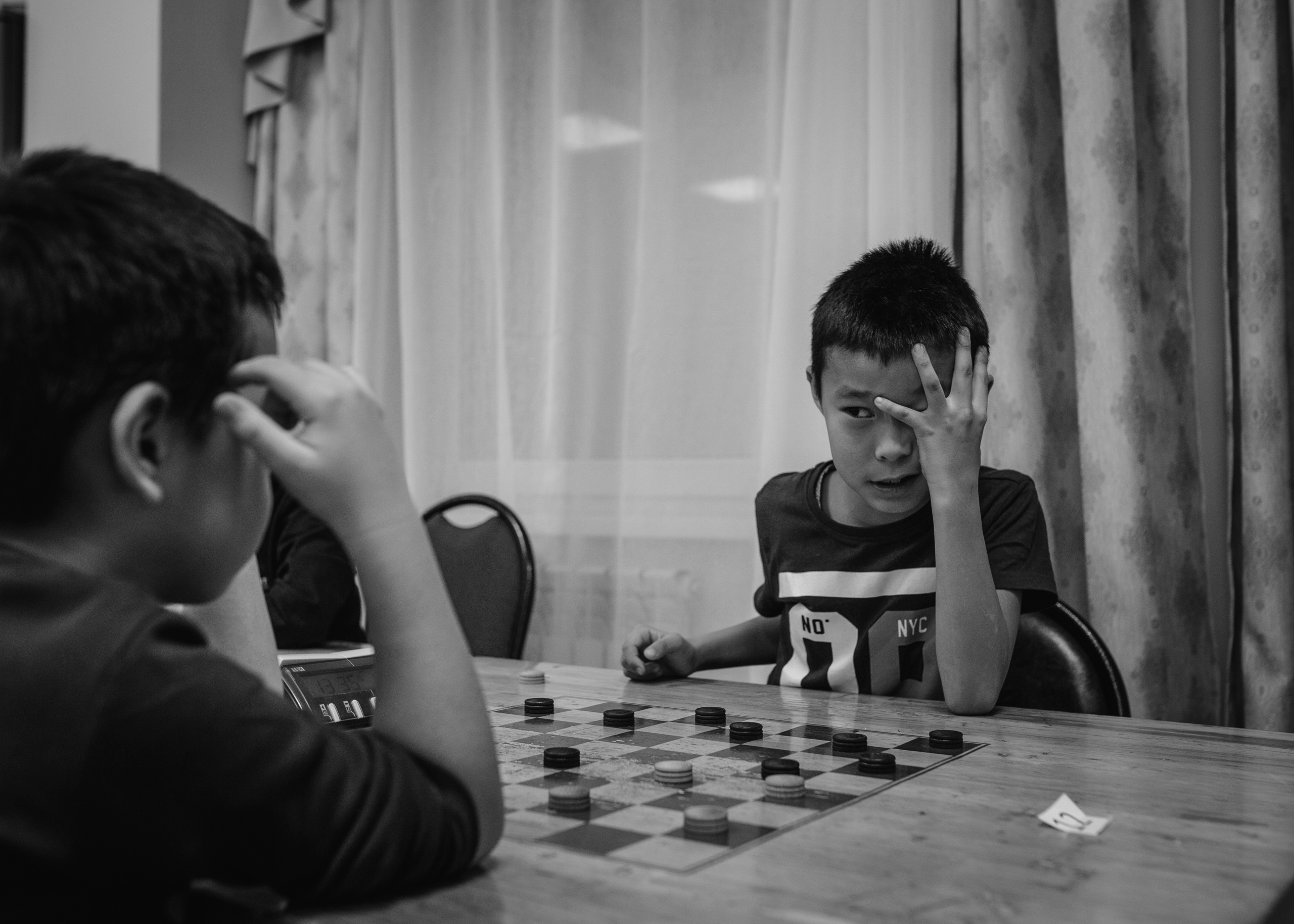 Kids Checkers Tournament. Documentary photographer from Yakutia Alexey Vasilyev