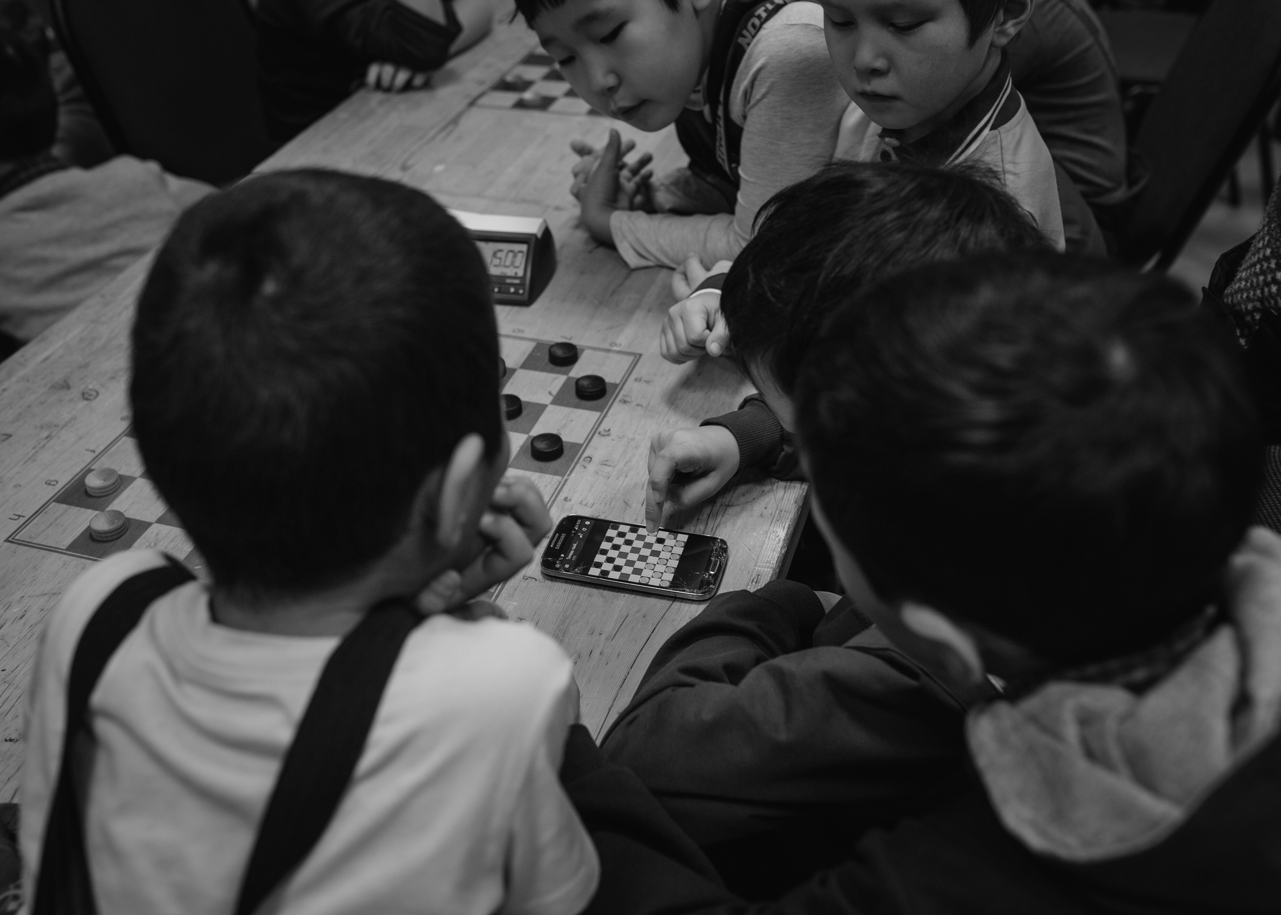 Kids Checkers Tournament. Documentary photographer from Yakutia Alexey Vasilyev