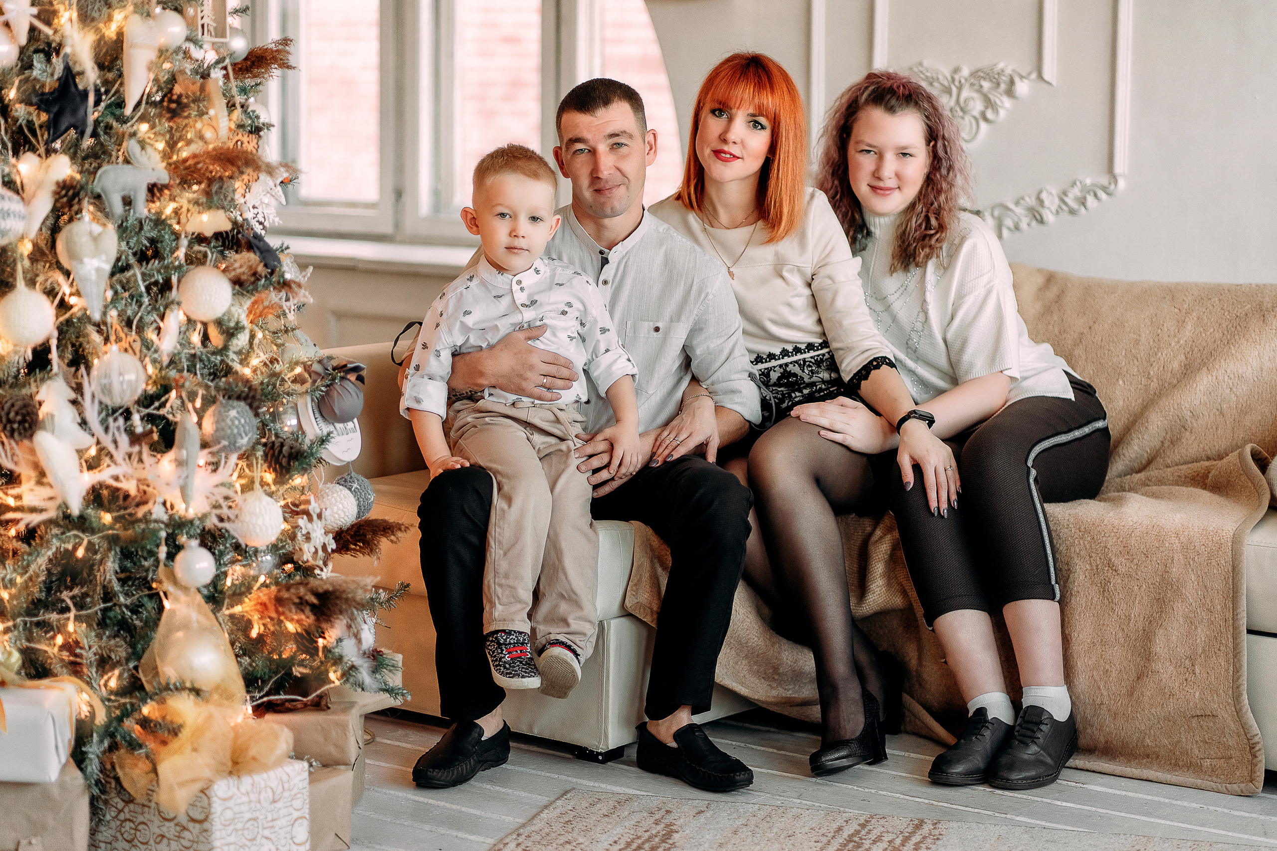 Новогодняя семейная съёмка. Наталья Градова. Семейный и детский фотограф в Нижнем Новгороде