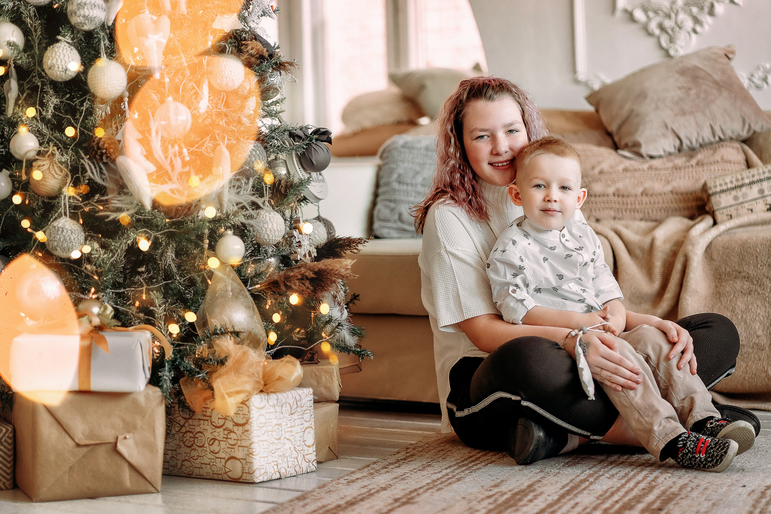Новогодняя семейная съёмка. Наталья Градова. Семейный и детский фотограф в Нижнем Новгороде