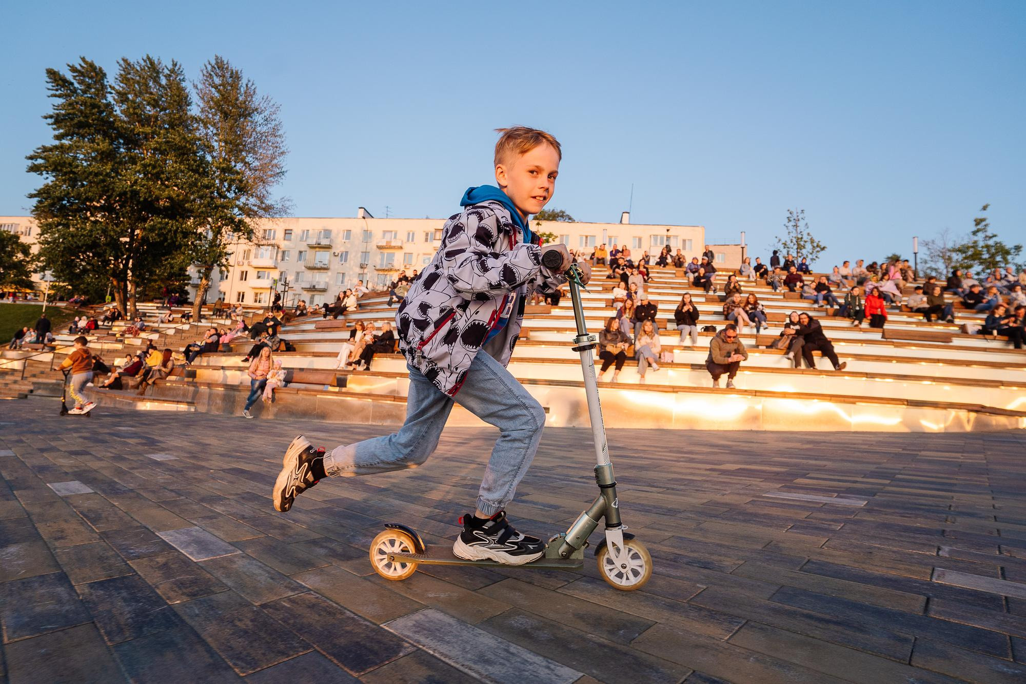 Соло на закате