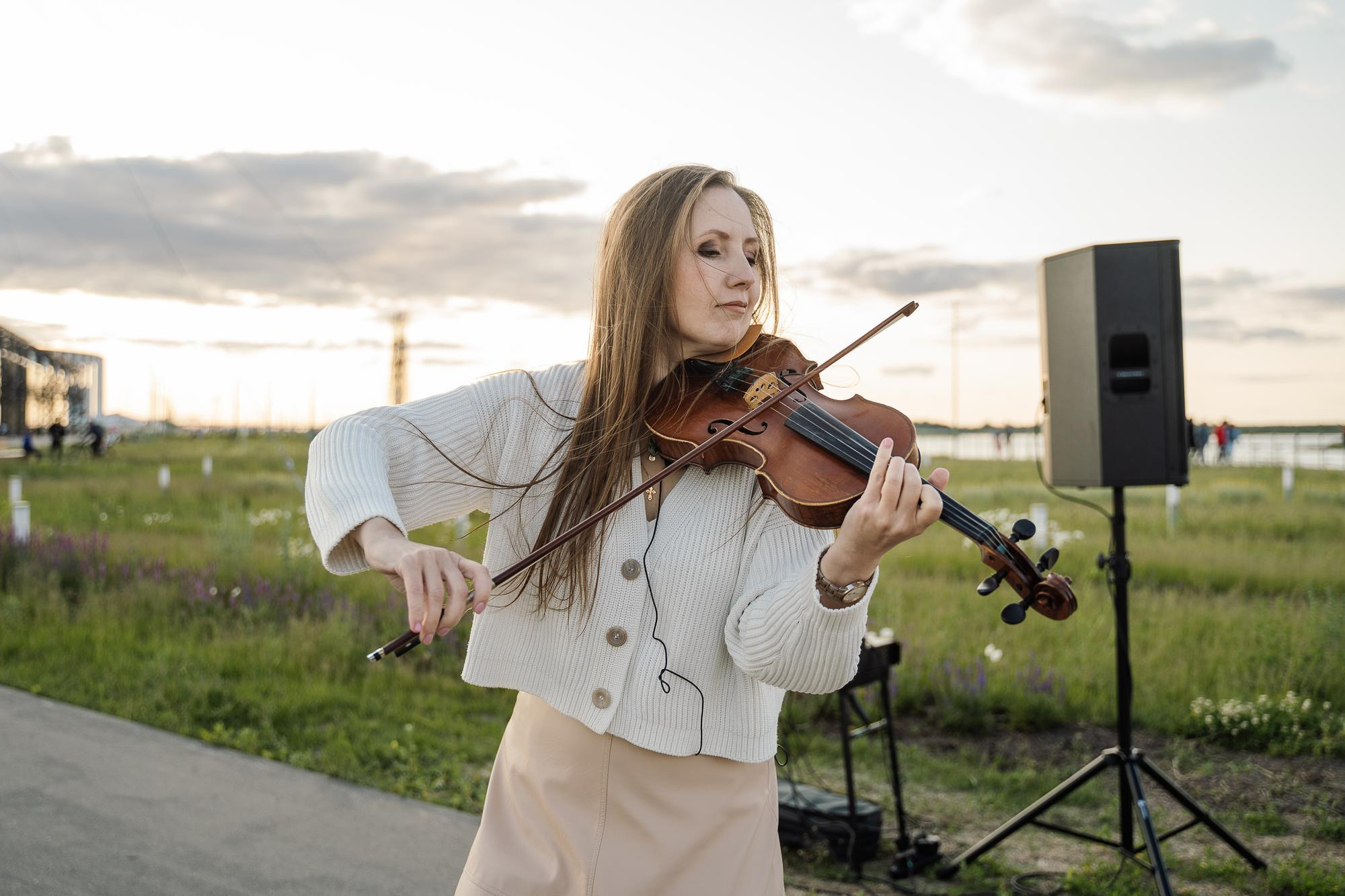 Соло на закате