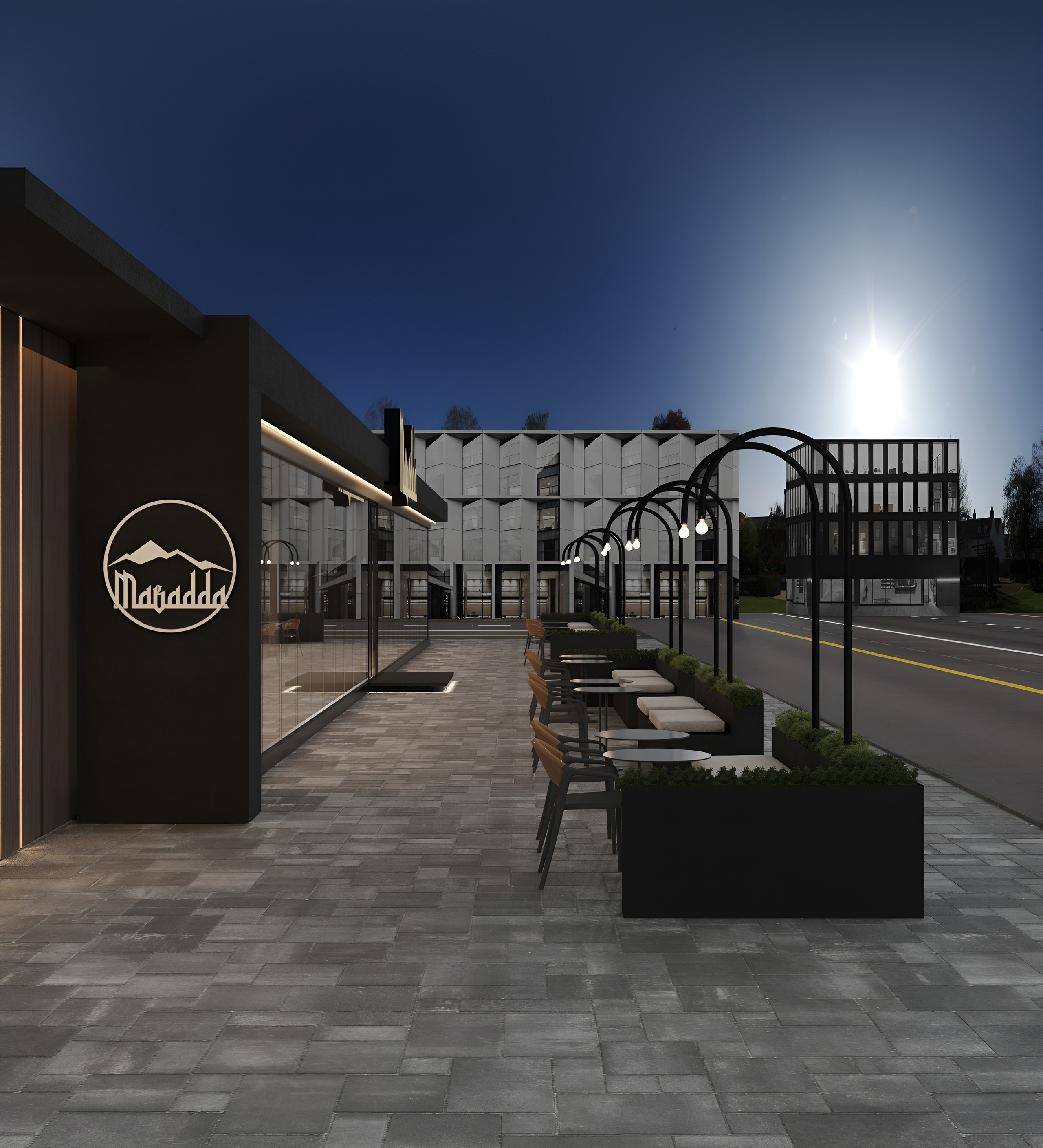 Мавадда ресторан. 3D Визуализация интерьеров жилых и коммерческих помещений