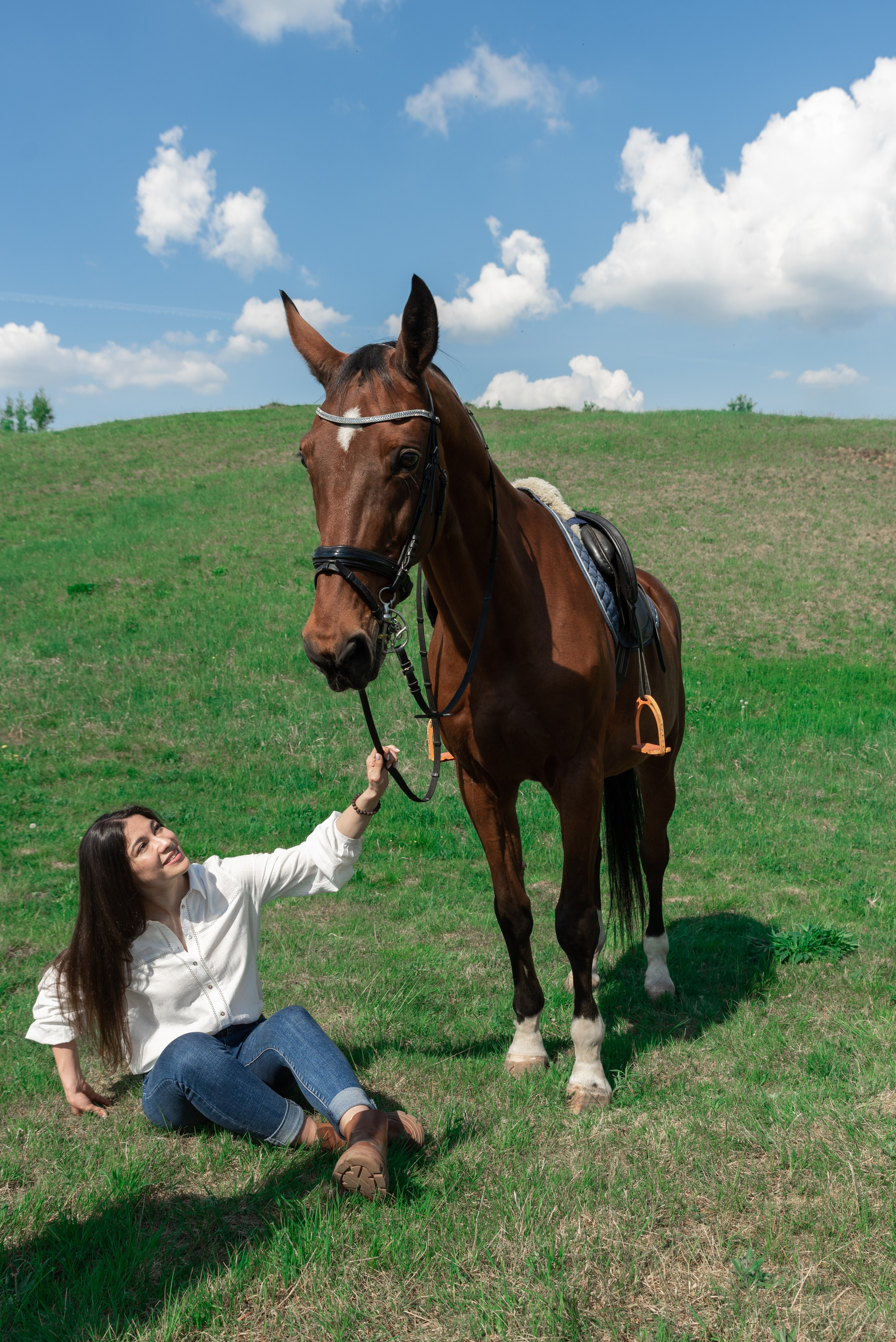 Кристина и конь Неон. Фотограф в Санкт-Петербурге Виктор Кудряшов