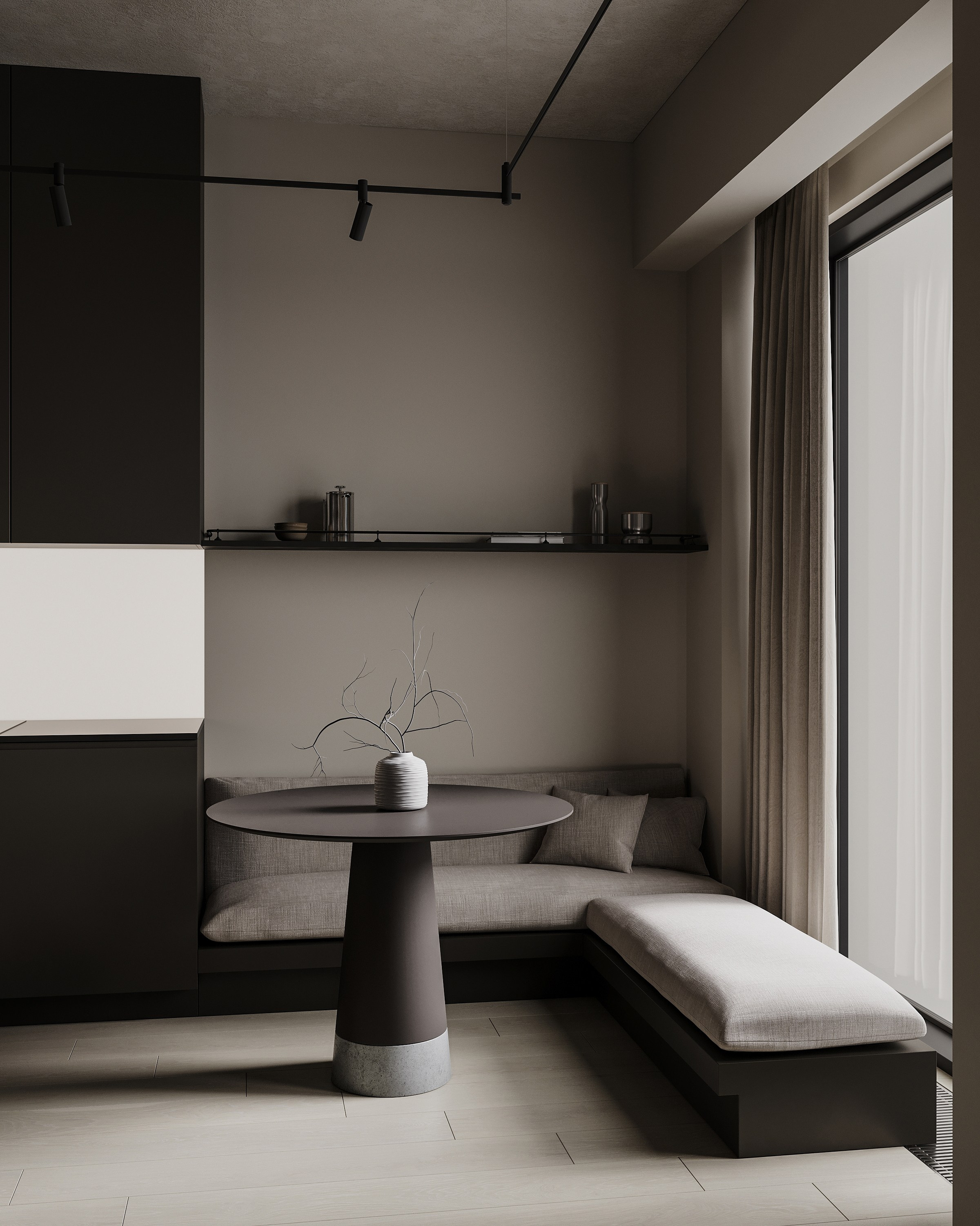 Прихожая + кухня-гостиная + спальня. Ronirosse