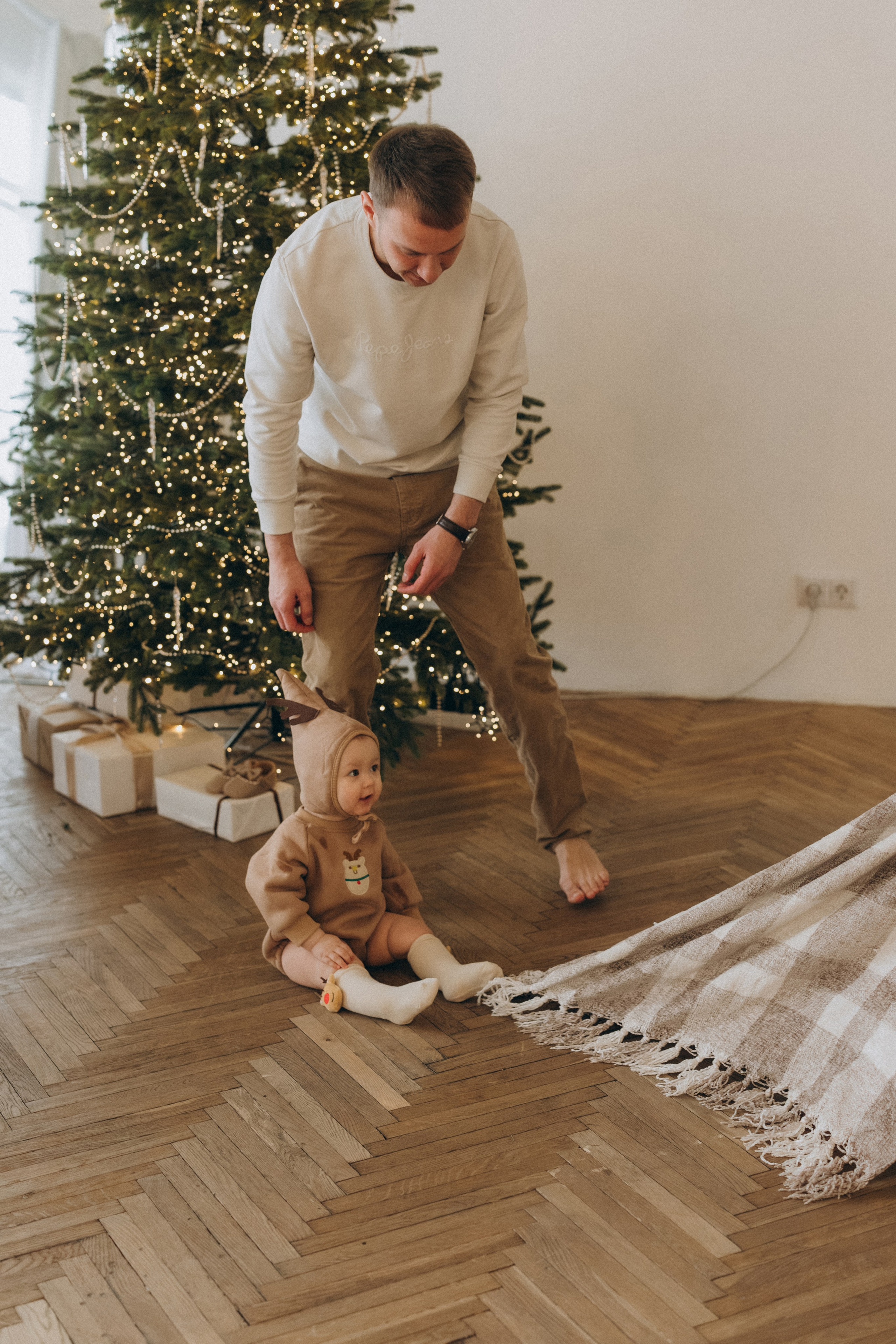 Семейная новогодняя фотосессия. Фотограф Москва Виктория-Антуанетта