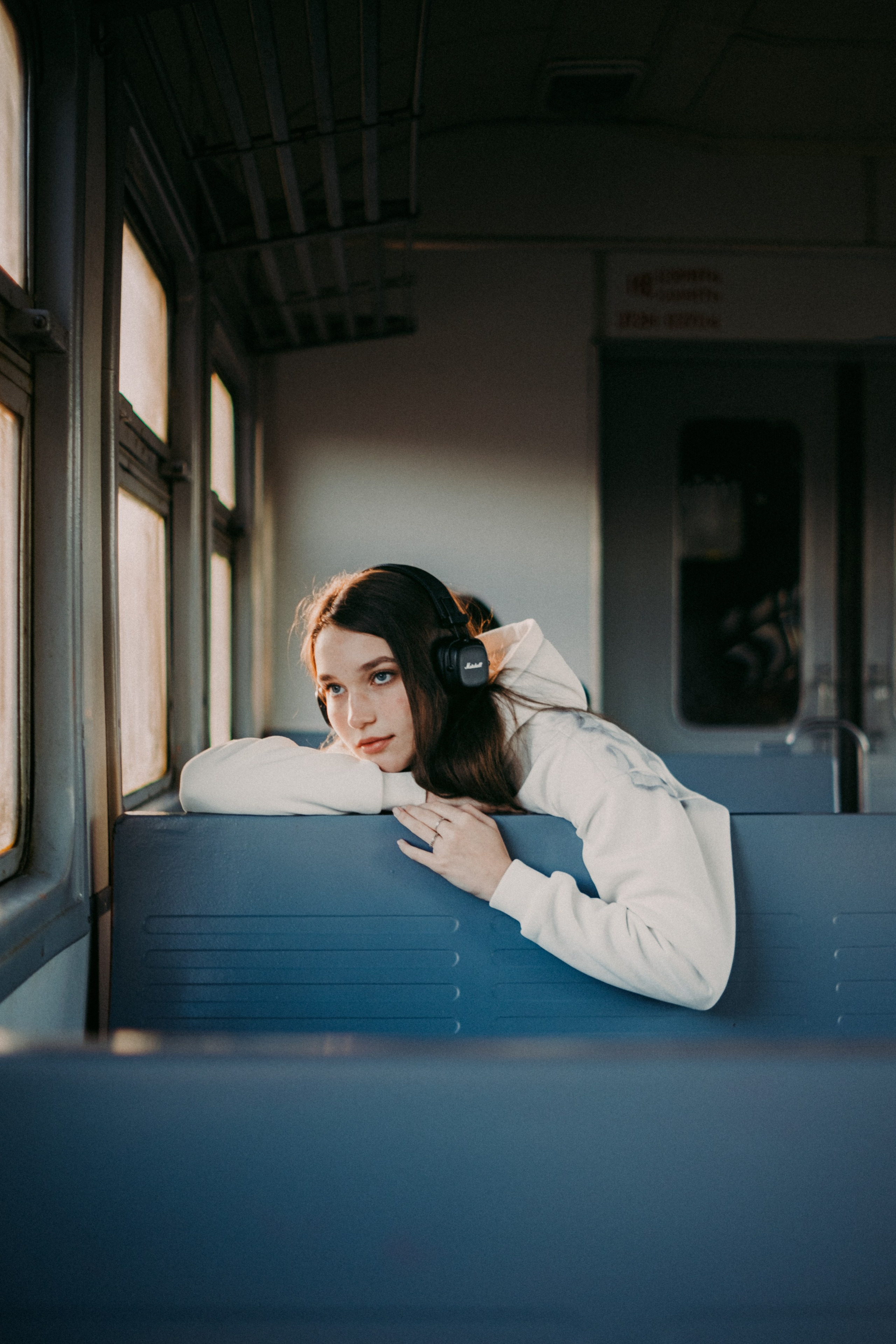 Ксюша. Съёмка в электричке. Lickord