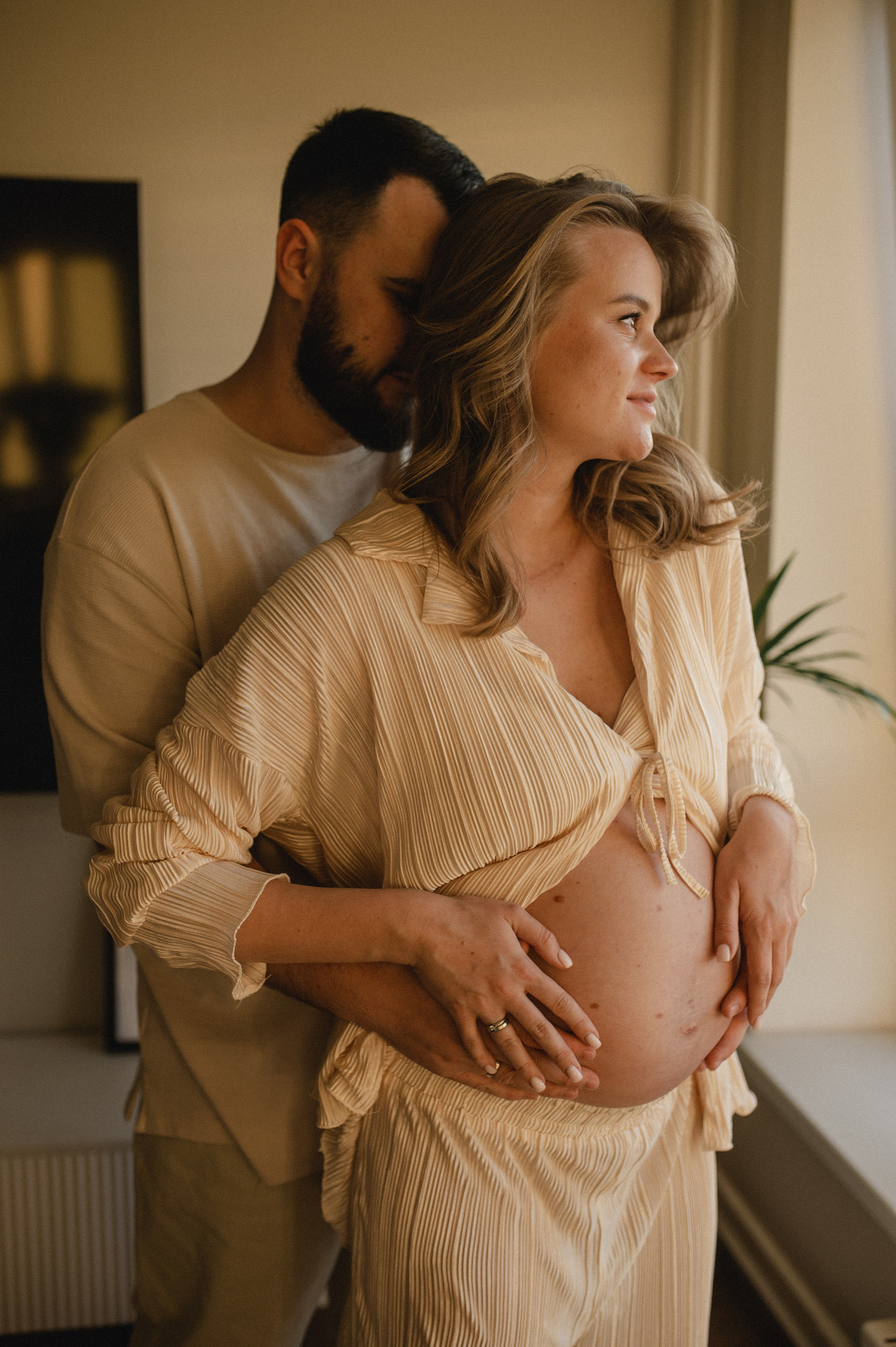 Домашняя фотосессия беременности. Семейная фотосессия Бутово Москва фотограф Алина Морщагина