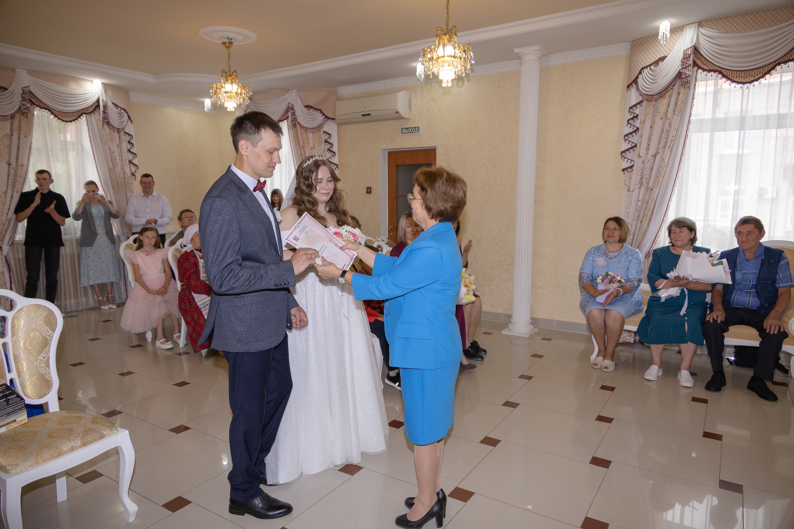 Свадебная съемка регистрации в ЗАГСе г. Можга