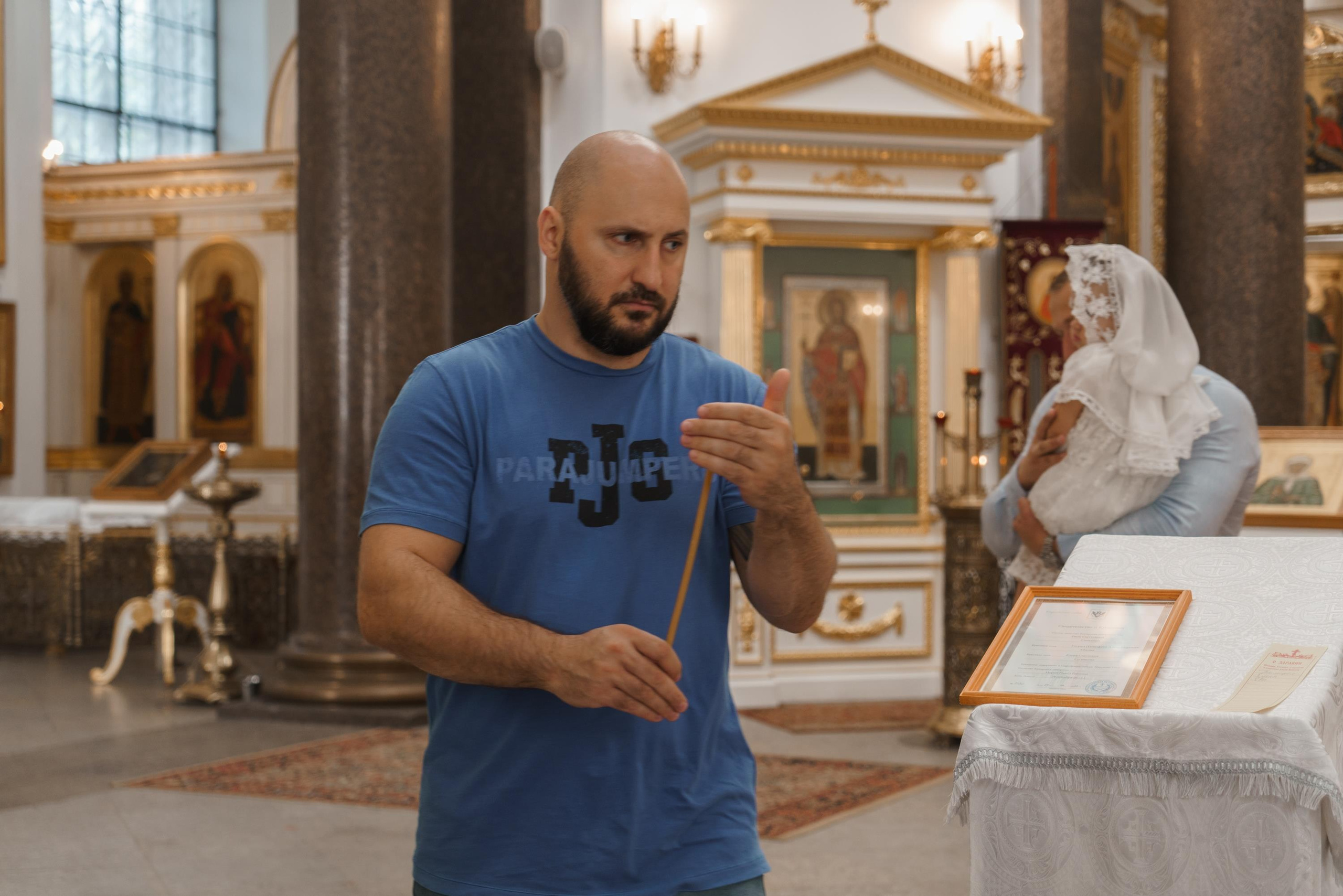 Софийский собор в г. Пушкин, крещение Евы. Контент- фотограф, рилсмейкер в Санкт- Петербурге Елена Грие