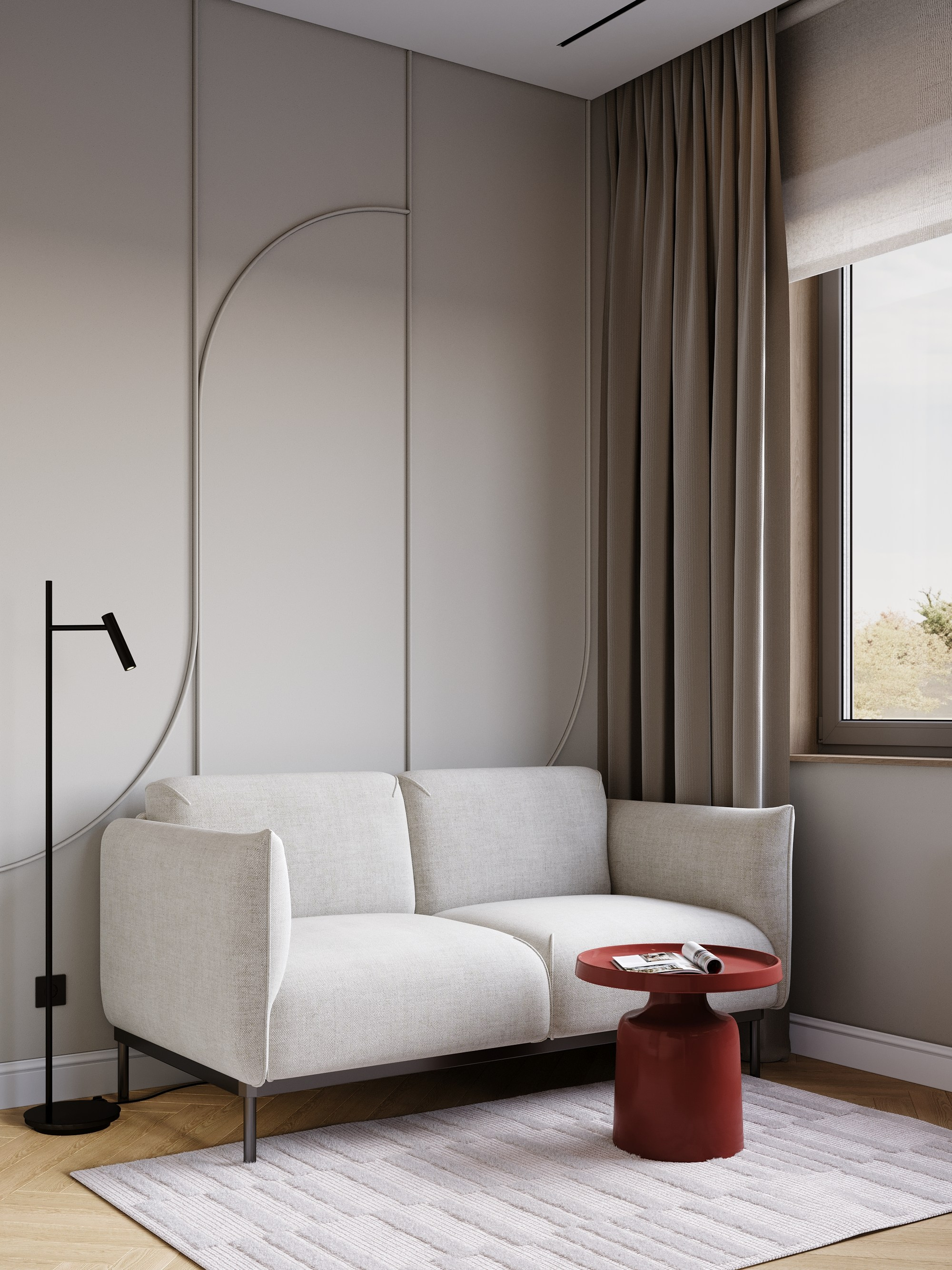 Кабинет в доме. Клиент Мудрова Илона. Евгений Пырков — 3d визуализатор интерьеров и экстерьеров России