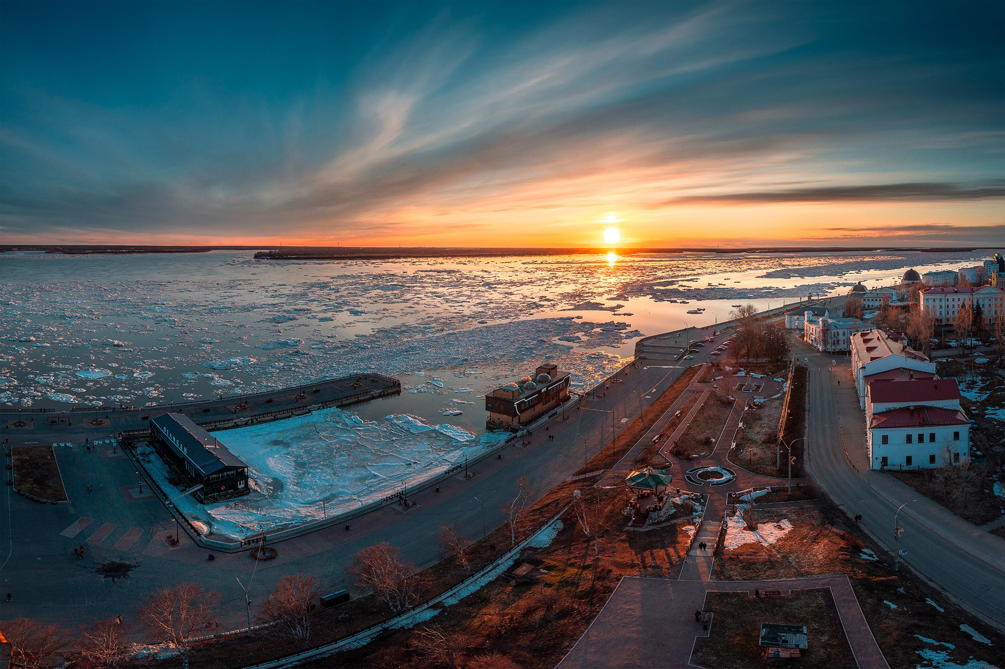 Город. Аэросъемка в Архангельске, Александр Ермолин