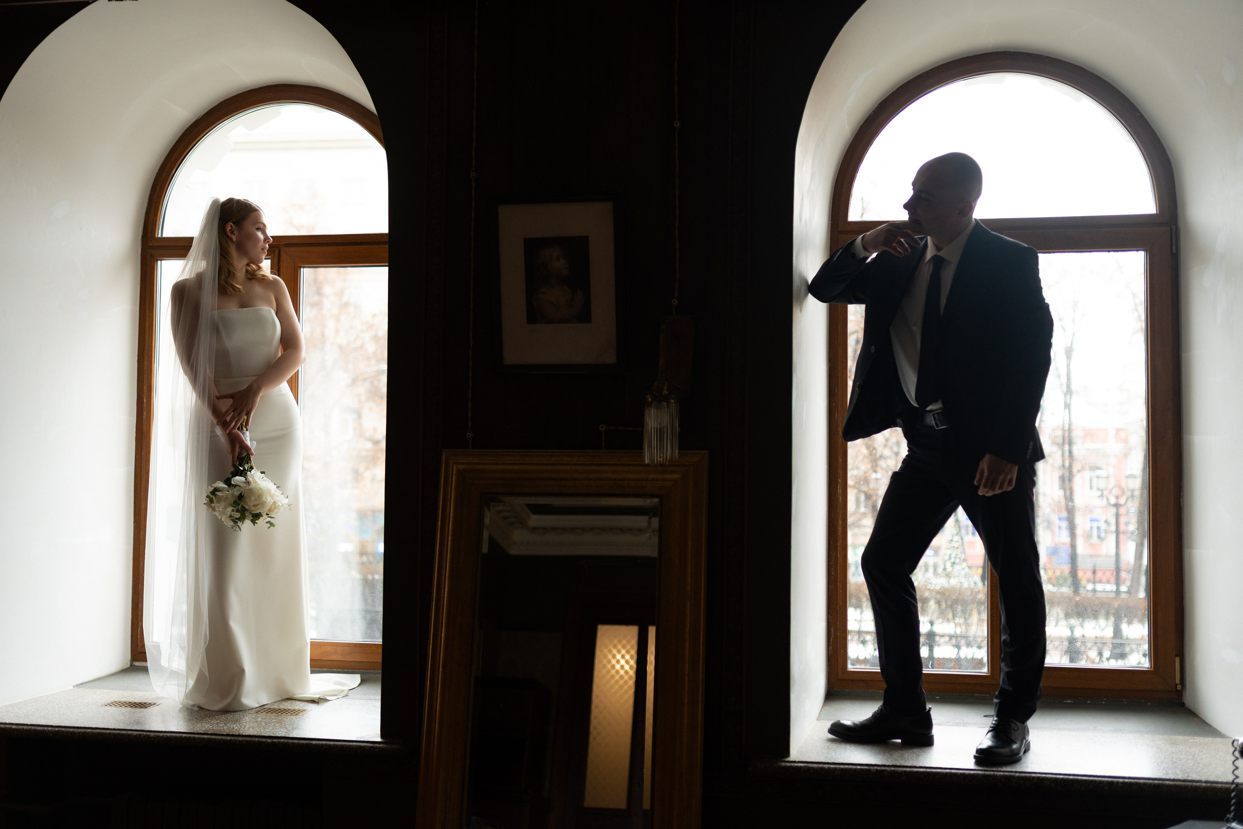 Мария и Алексей, студия 1884. Свадебный фотограф в Москве Анна Полушина