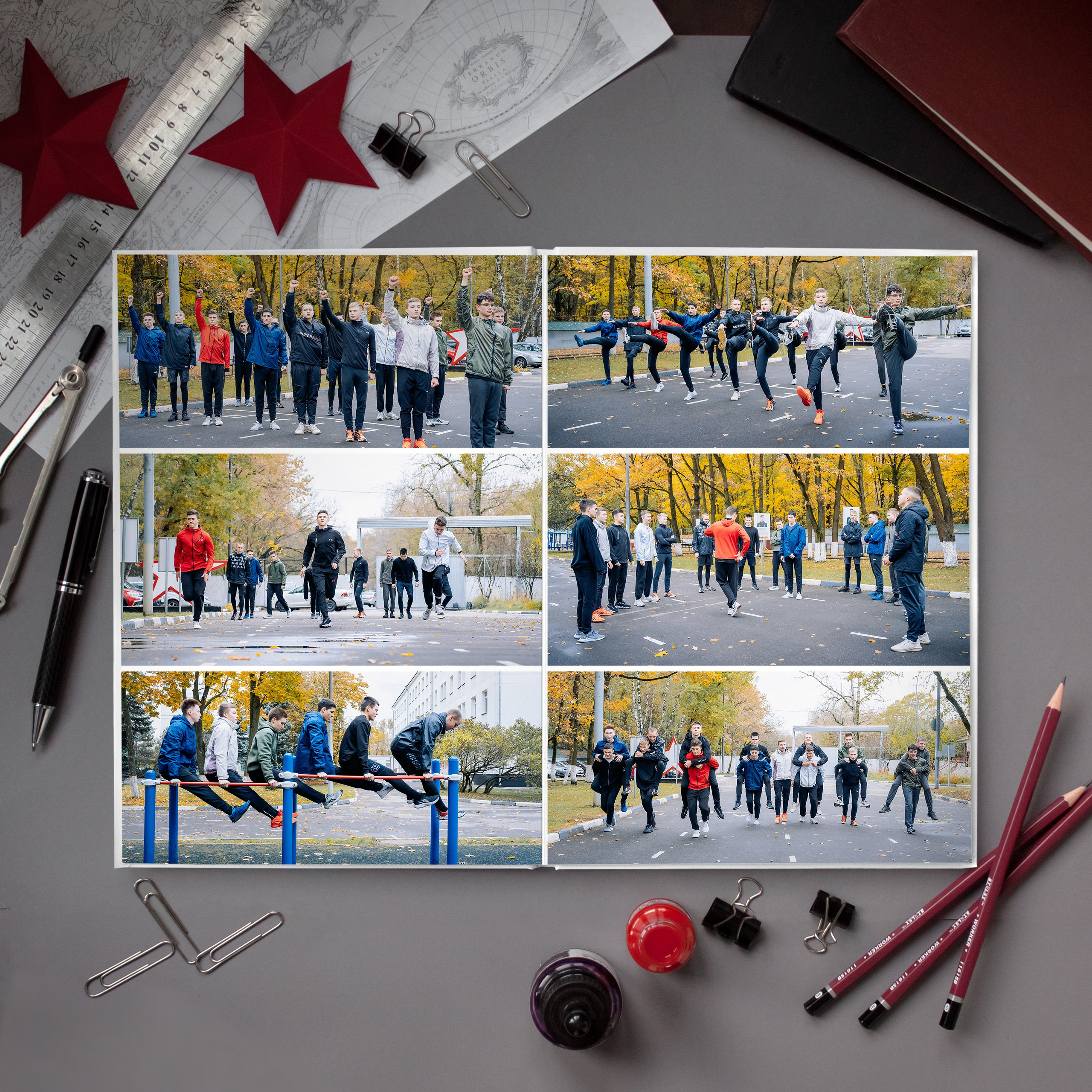 Кадетский альбом 14 разворотов. Фотограф Казакова Анастасия