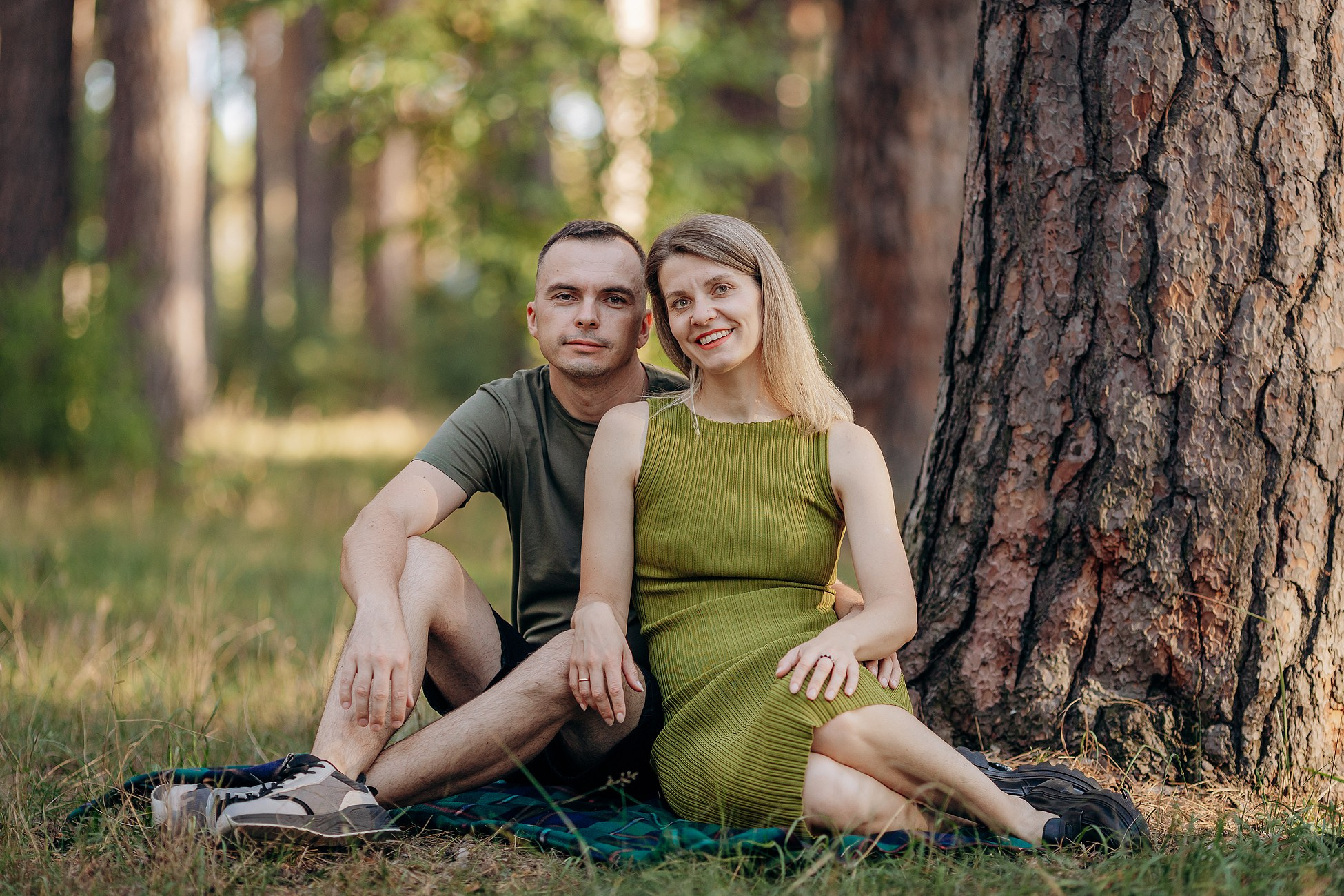 Прогулка в сосновом лесу. Семейный фотограф в Пензе Мария Левина