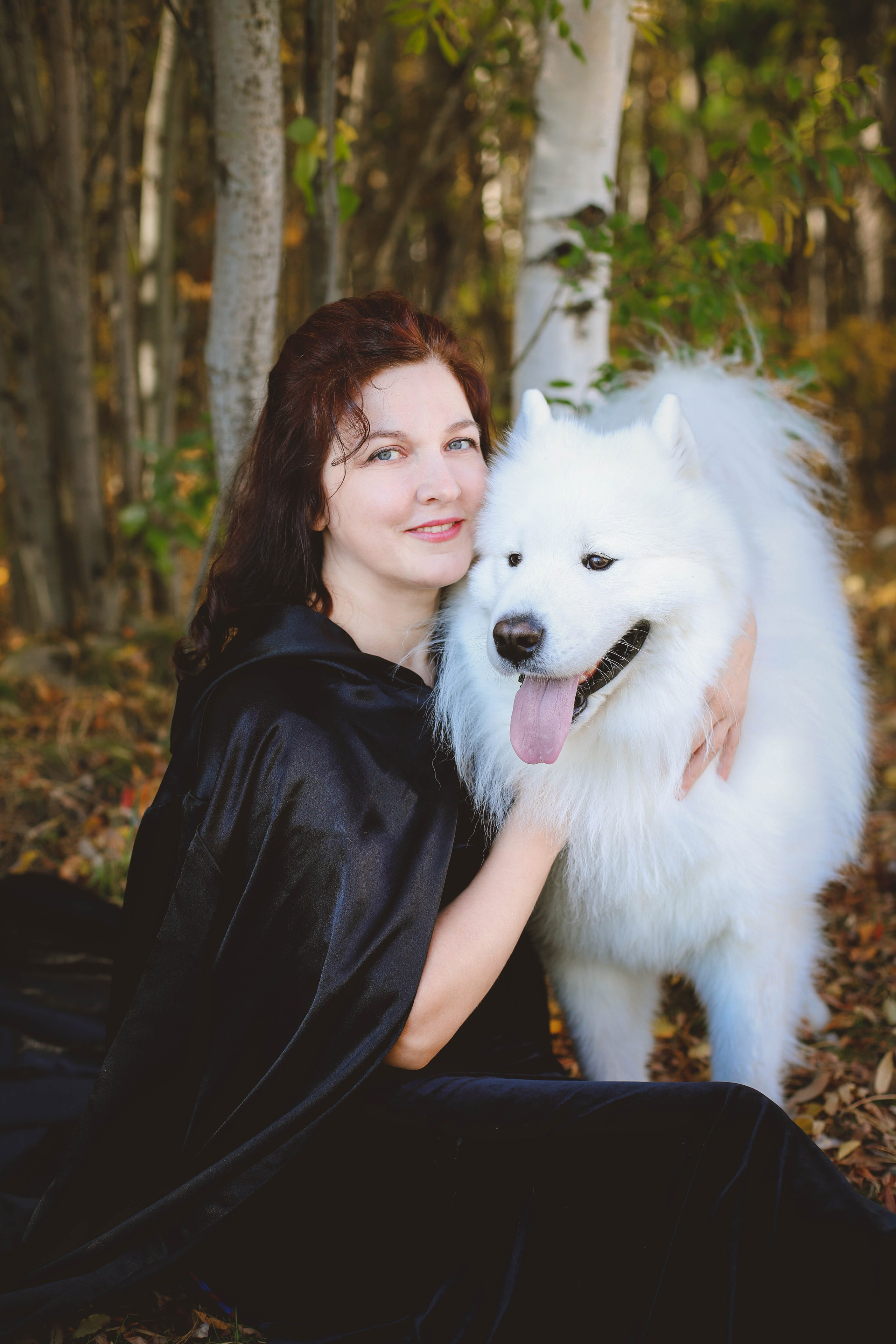 Девушка с собакой. Фотограф в Сургуте Брызгунова Анастасия