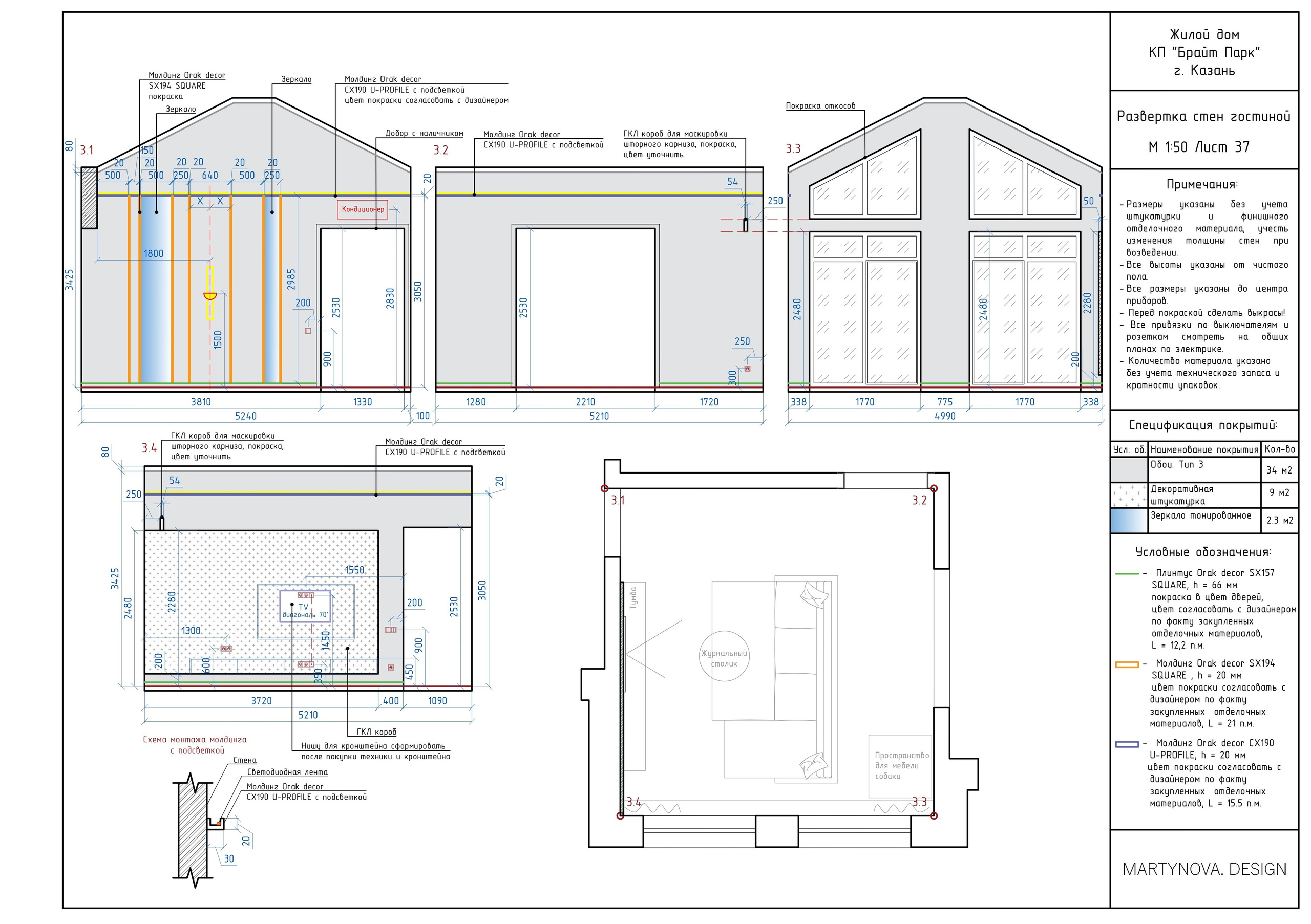 Состав ДП. Дизайнер интерьера квартир и частных домов в Казани