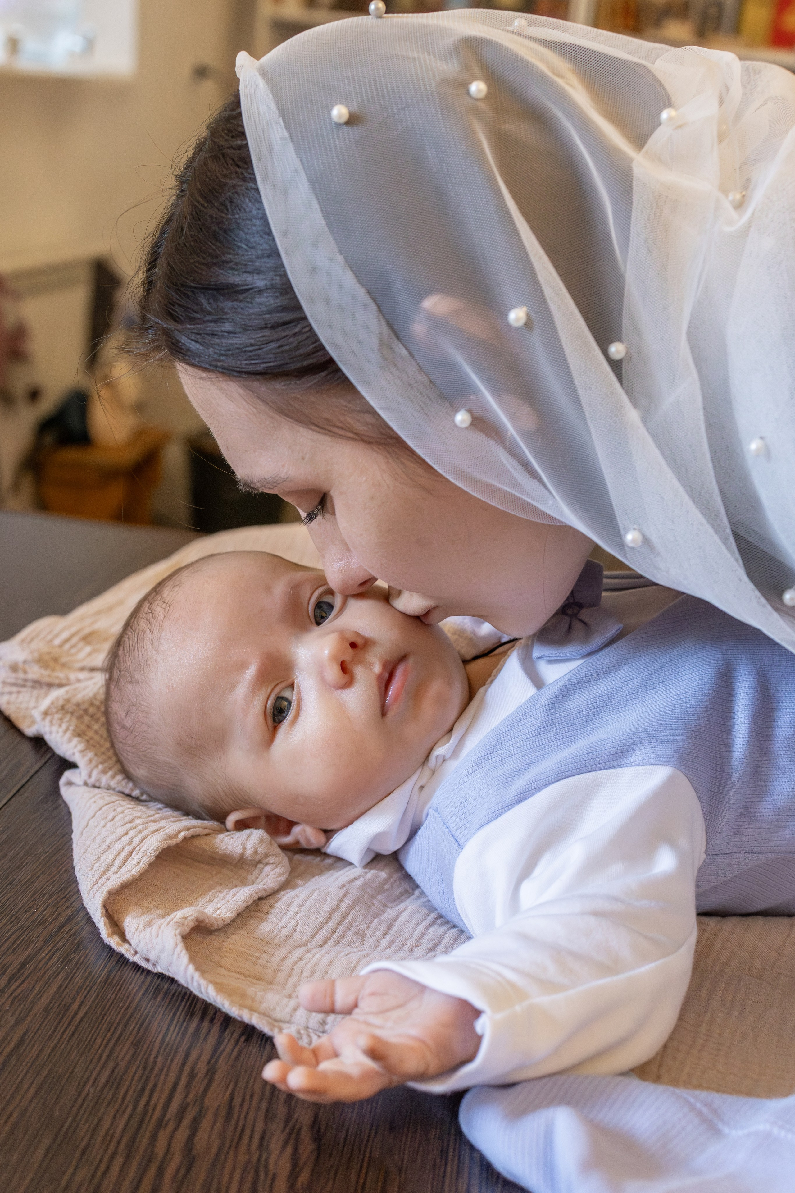 Таинство Крещения Степана в храме Воскресения Христова, с. Трубино (Калужская обл.). Надежда Стар семейный и церковный фотограф в Жукове и Калужской области