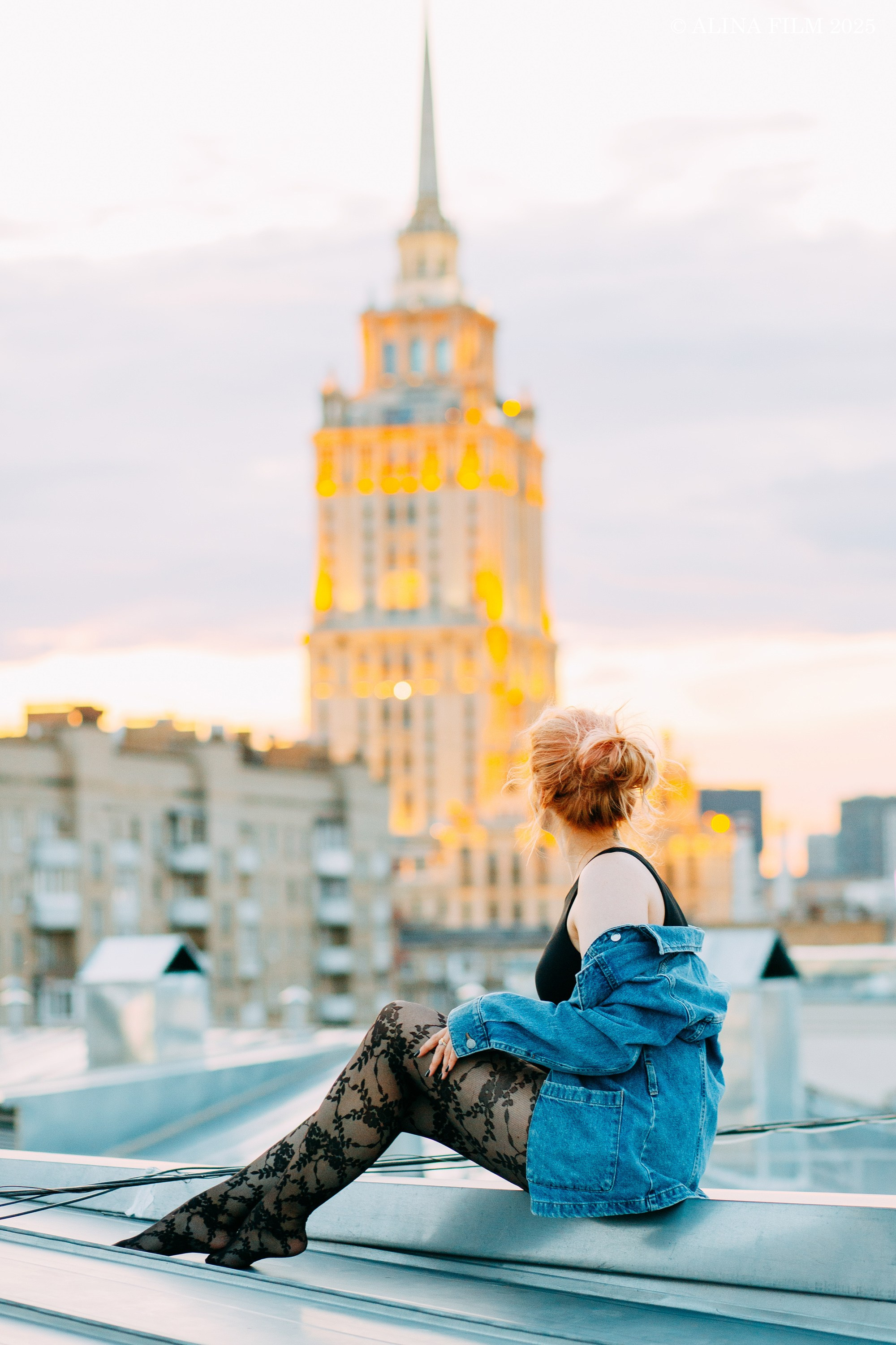 Фотосессия на крыше в Москве. Фотограф в Санкт-Петербурге Alina Film