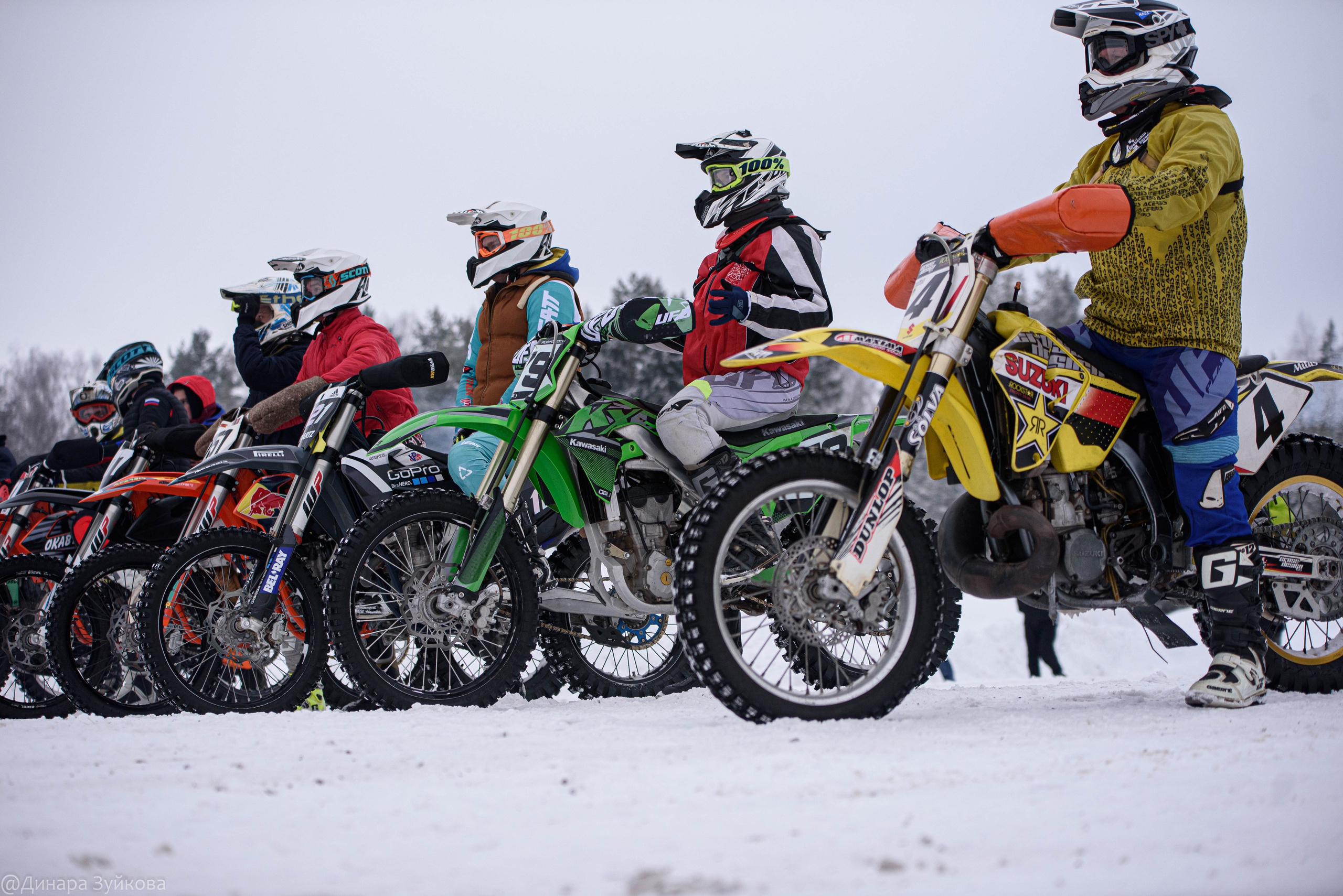 Зимний этап соревнований по мотокроссу. г. Городец. Мотофотограф в Нижнем Новгороде Динара Зуйкова