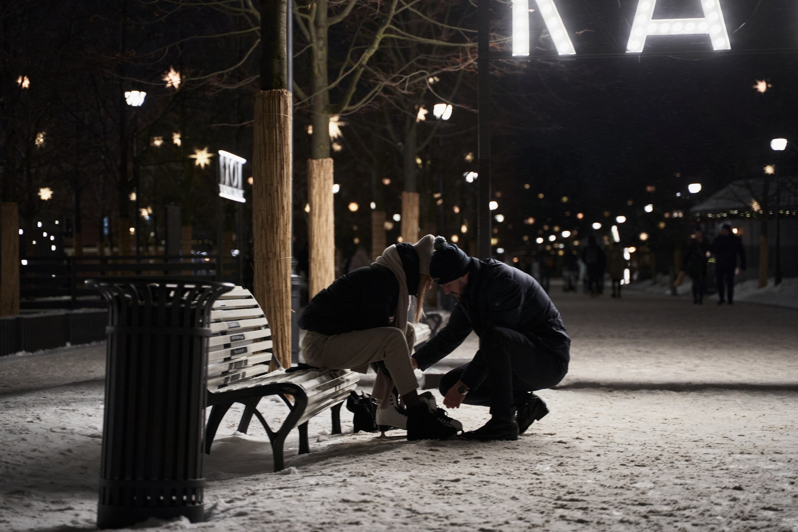Фотосессия для двоих на катке. Свадебный и Репортажный фотограф в Санкт-Петербурге Дмитрий Бирцев