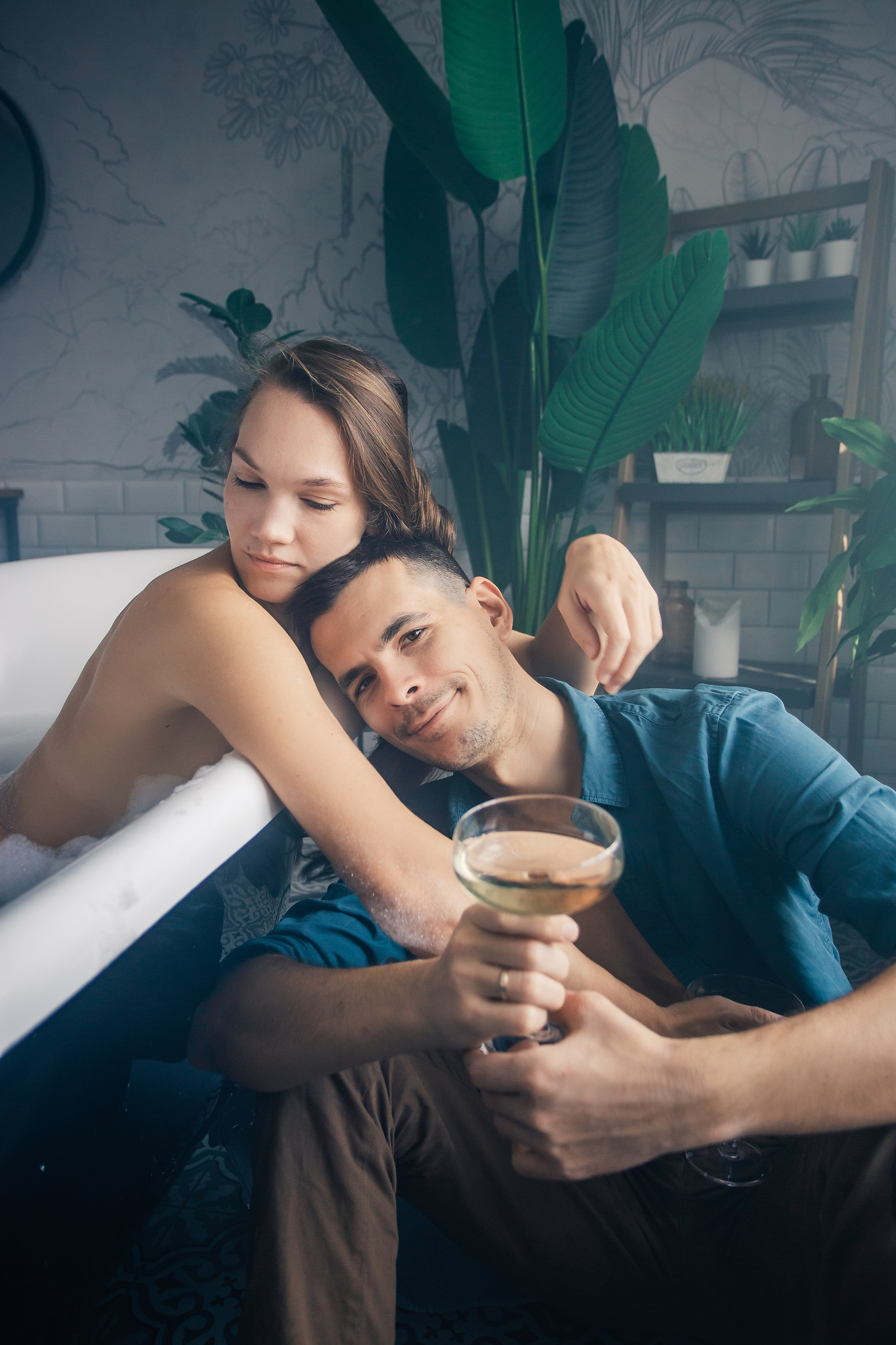 Love story в ванной. Фотограф в Москве Наталья Спиридонова