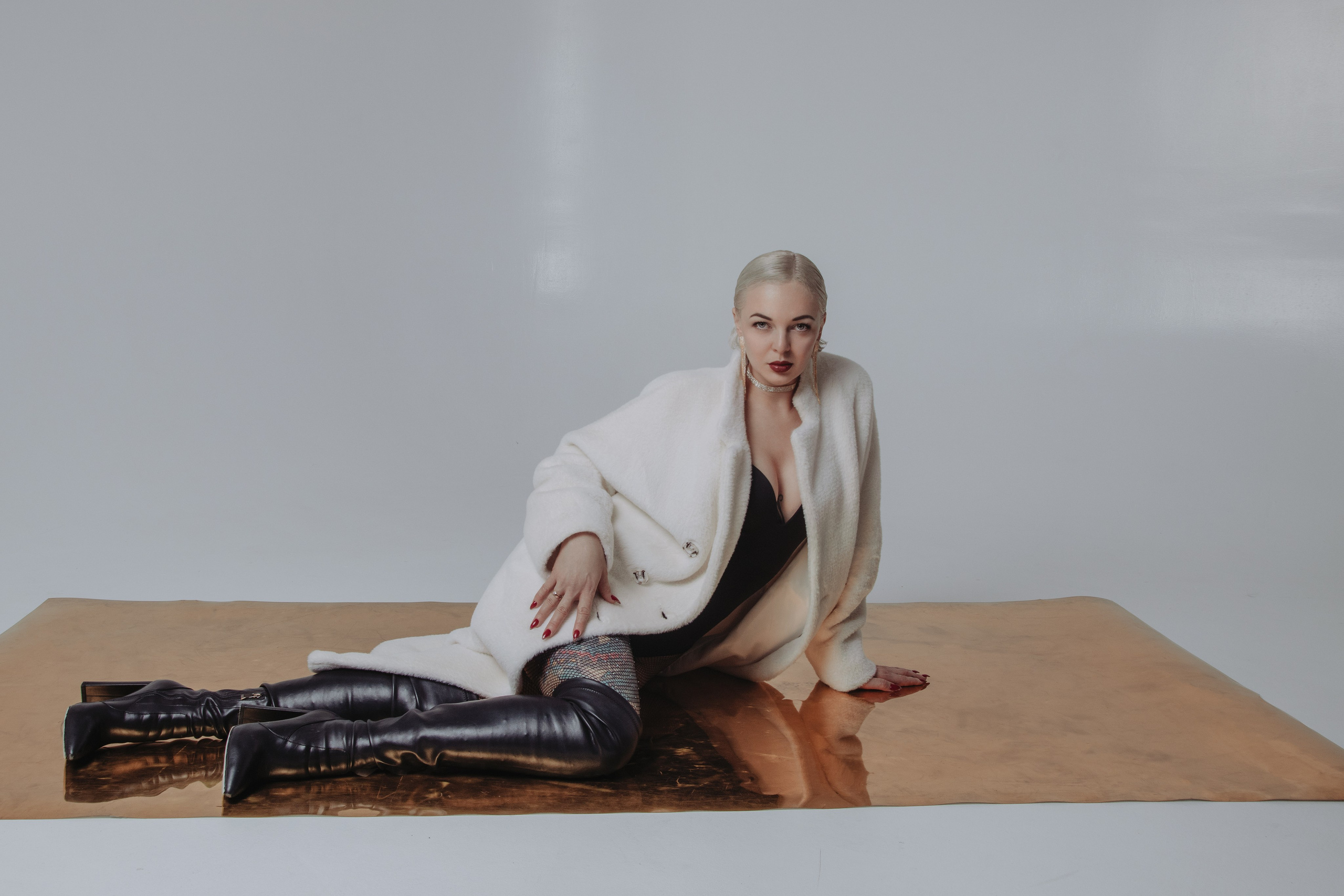 Фотосессия в шубе