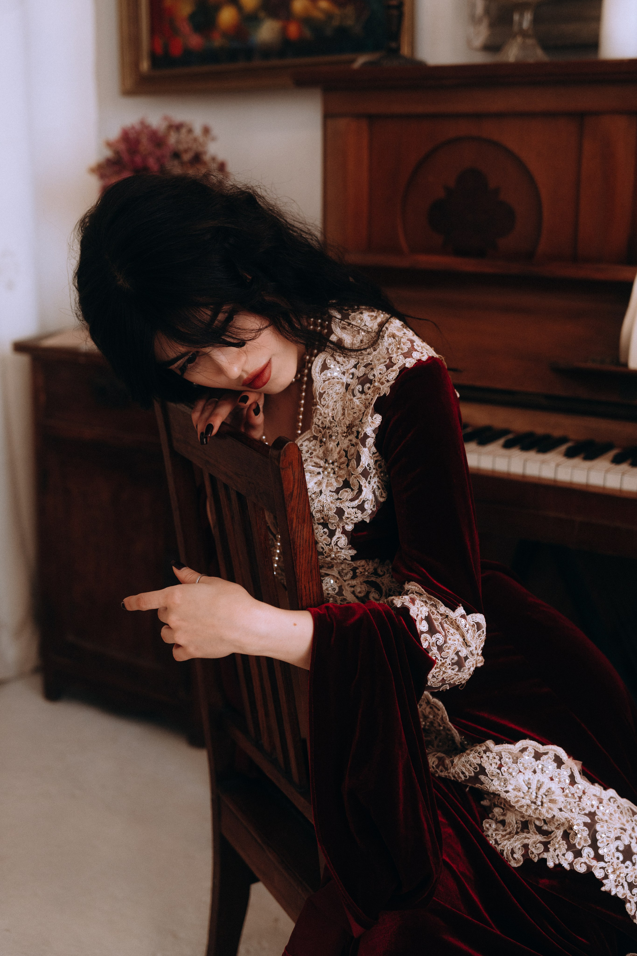 Готическая фотосессия в фотостудии. Портретный свадебный фотограф Крым | Евгения Щитенко