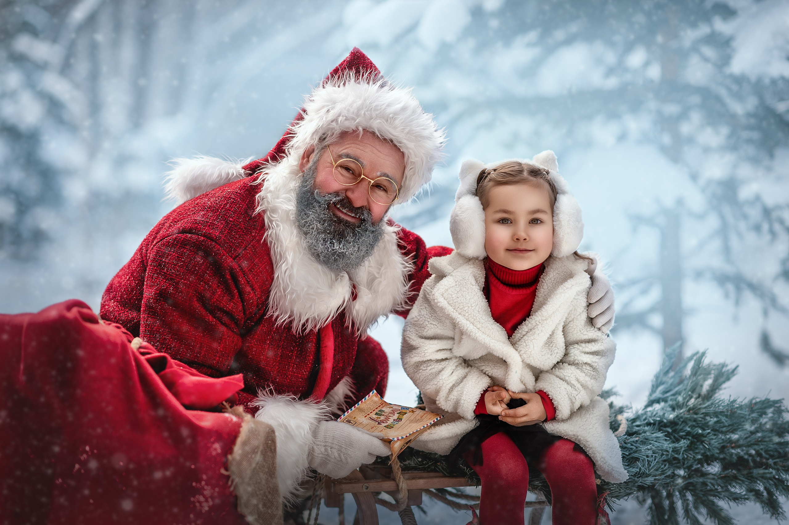 САНТА НА УЛИЦЕ. Семейный фотограф Екатеринбург Лора Мур