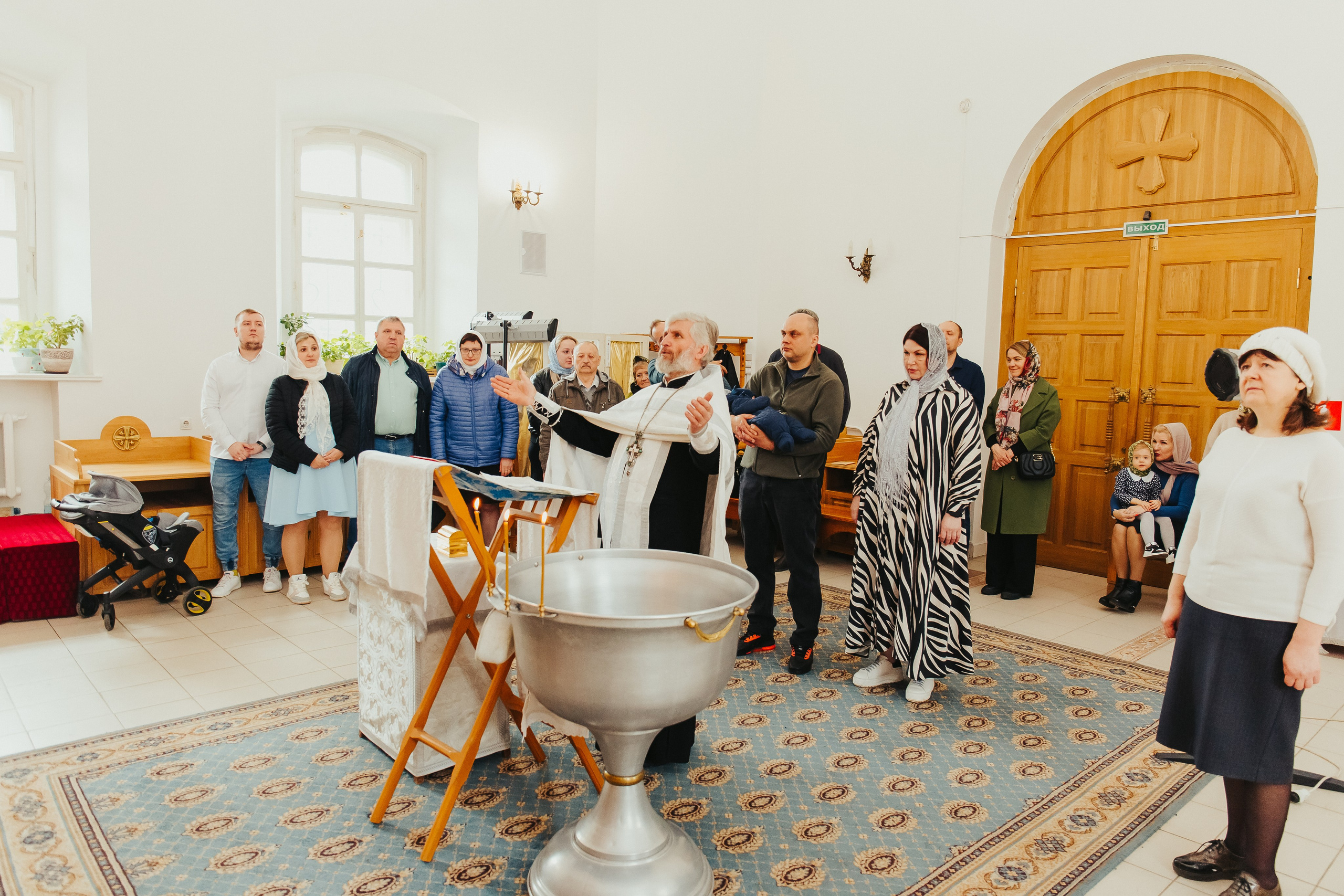 Фотосъемка крещения ребенка. Фотограф новорожденных и детский в Сергиевом Посаде Кругликова Юлия