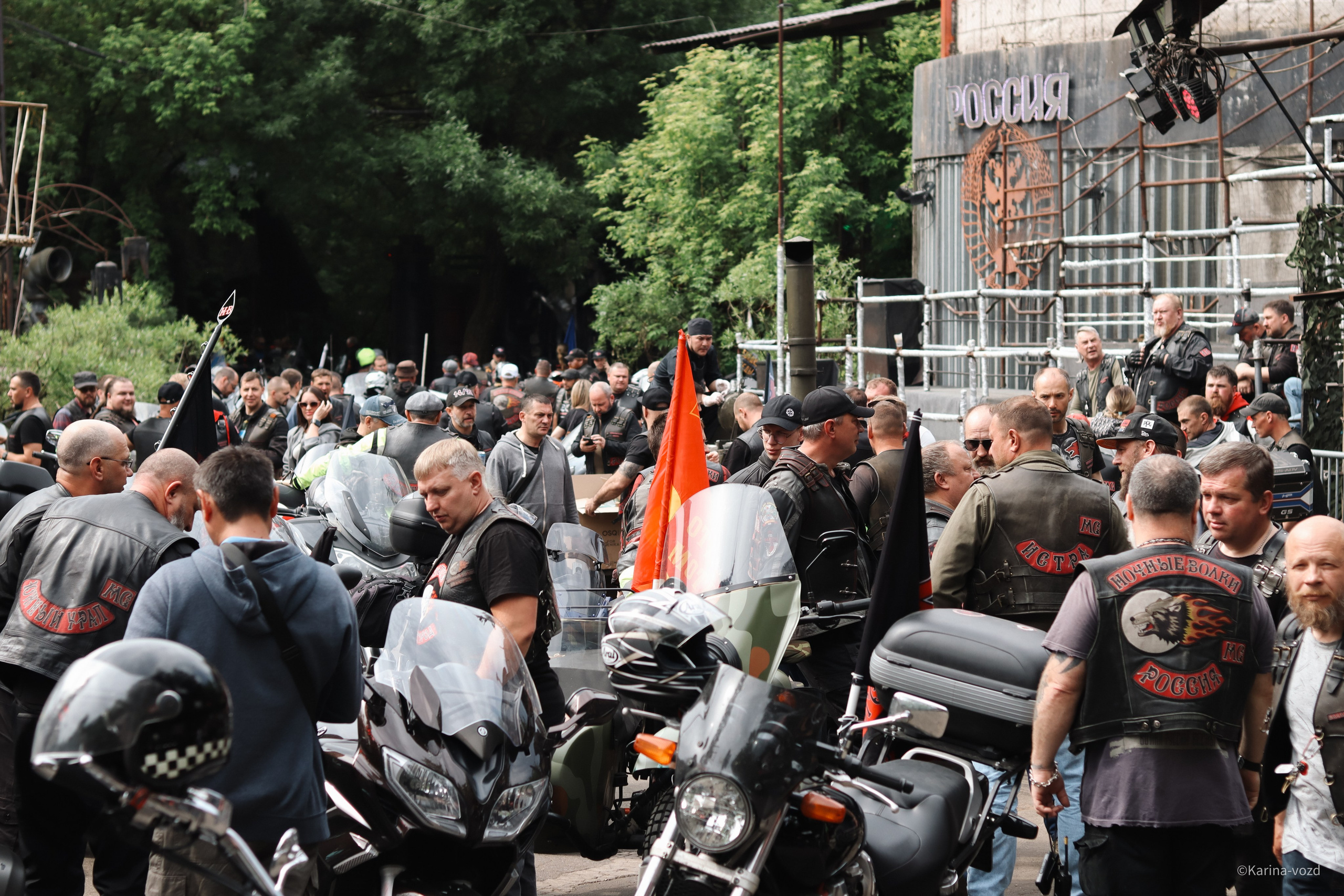 36-ти летие мотоклуба «Ночные Волки». Репортажный фотограф в Москве и Зеленограде Karina-vozd