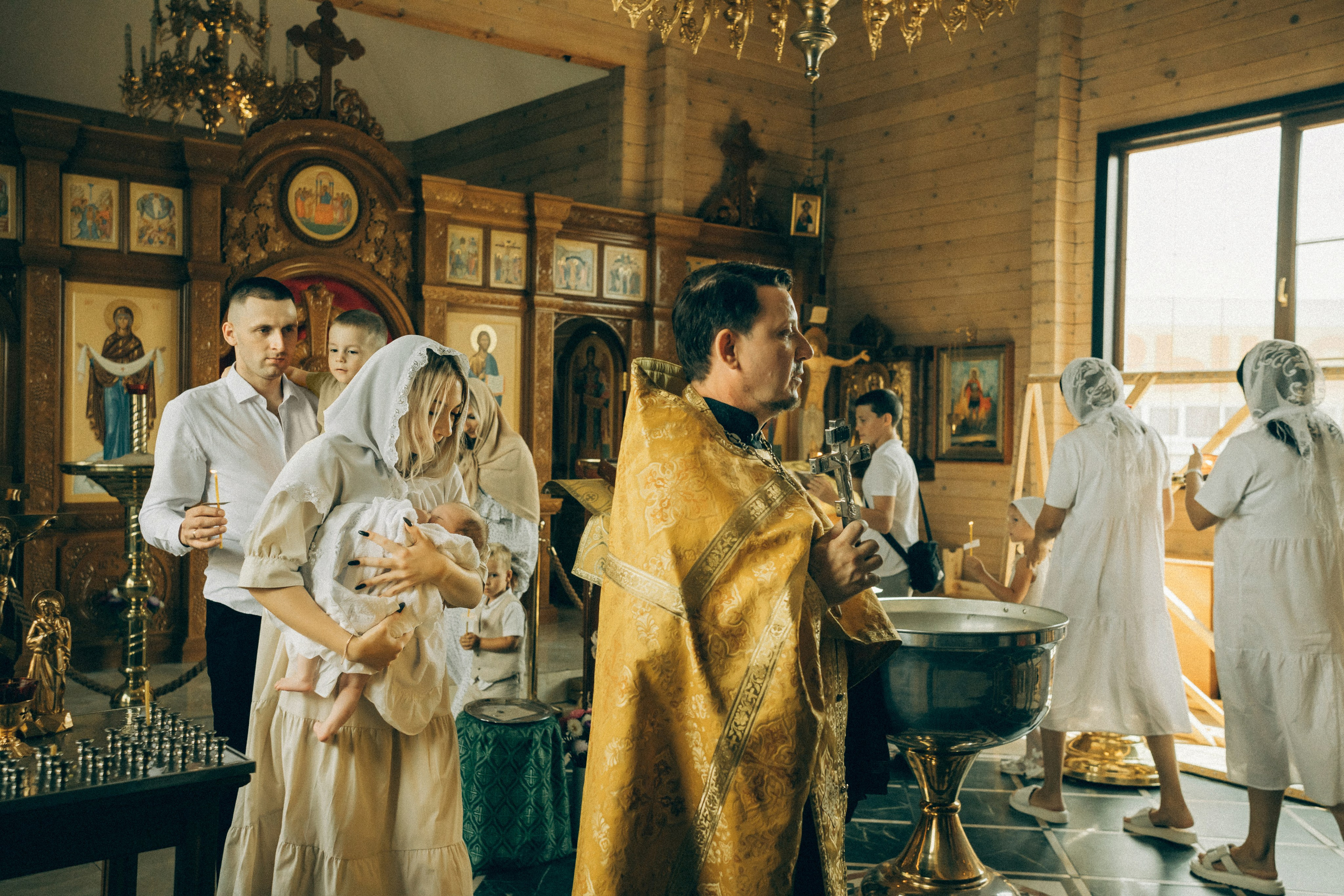 Крещение Агаты. Семейный фотограф и детский фотограф в Волгограде Алеся Бутакова — дет
