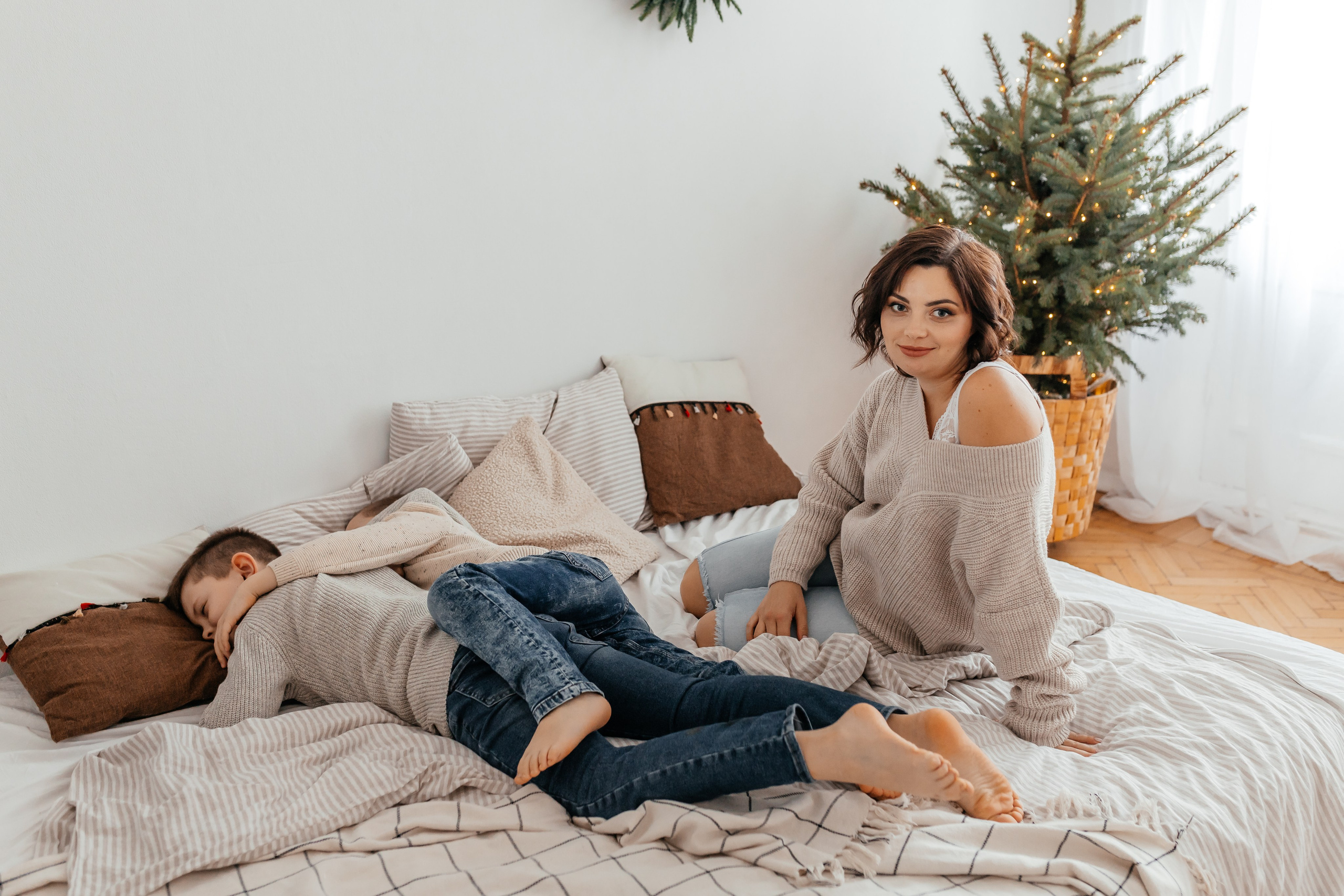 Таня, Захар, Миша. Семейный и домашний фотограф в Москве и МО Королева Валерия