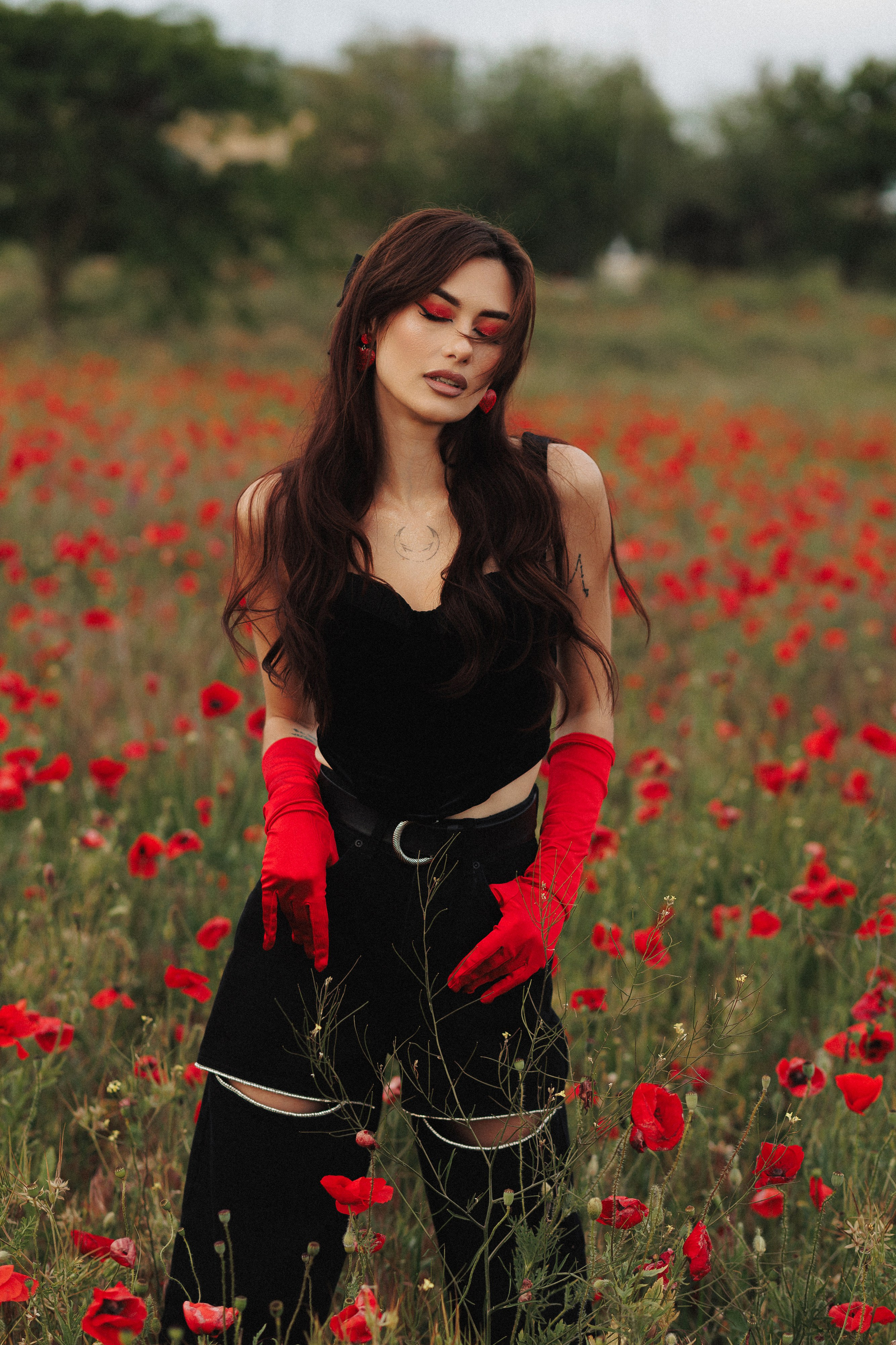 фотосессия с маками