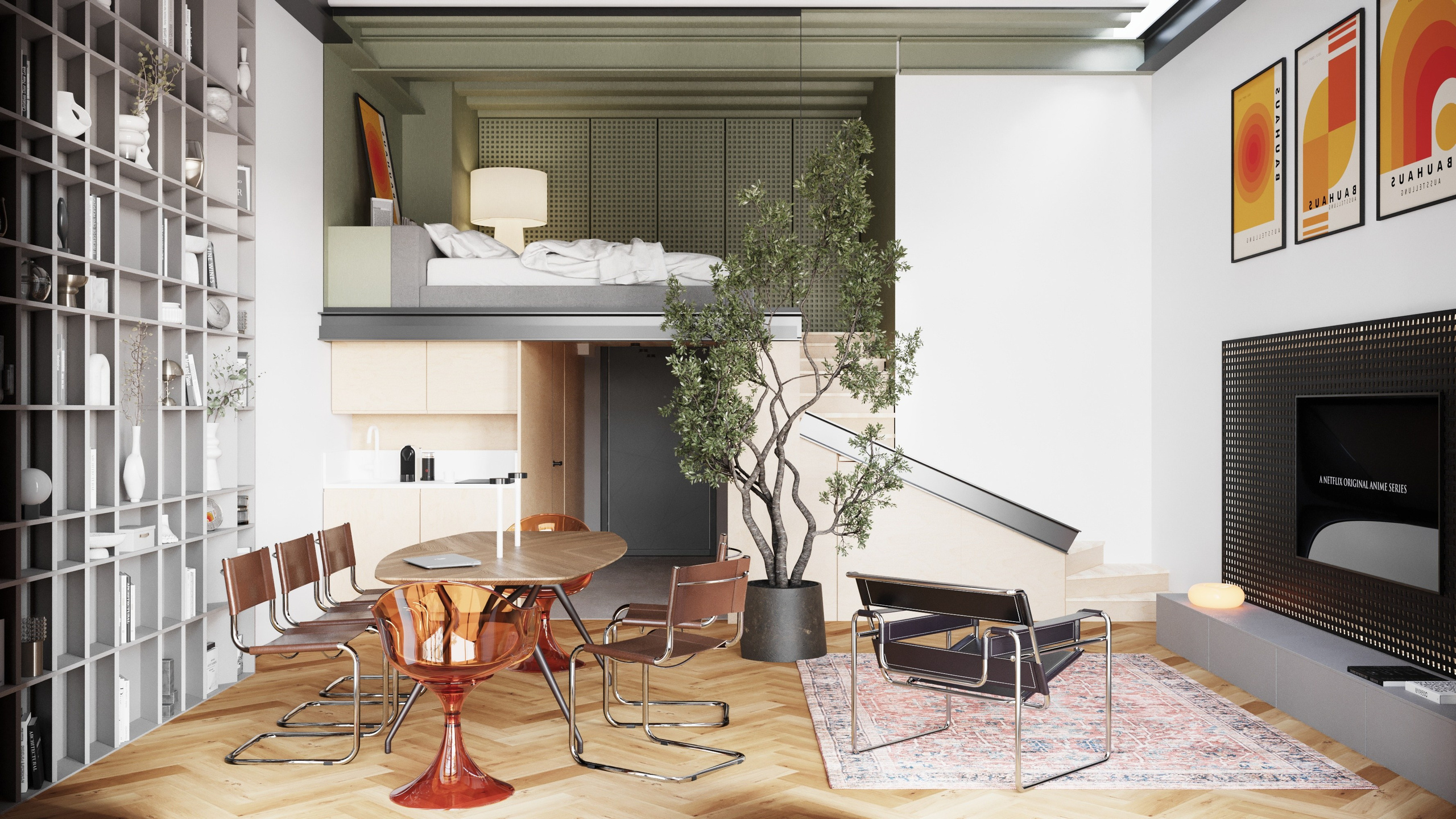 Лофт на красносельской. Архитектурные интерьеры