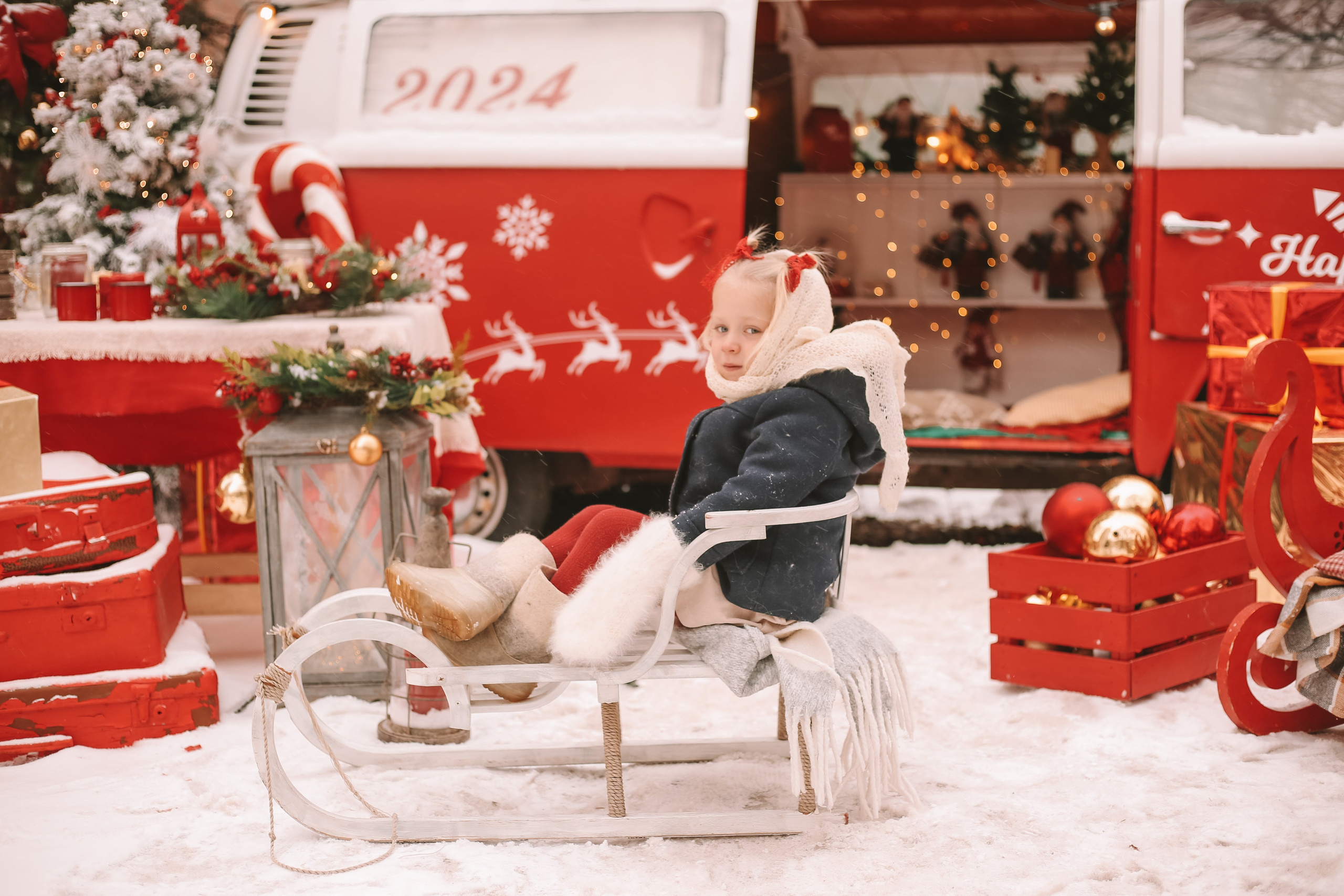 Сhristmas BUS 2024. Семейный фотограф в Москве и МО Варвара Шаранова