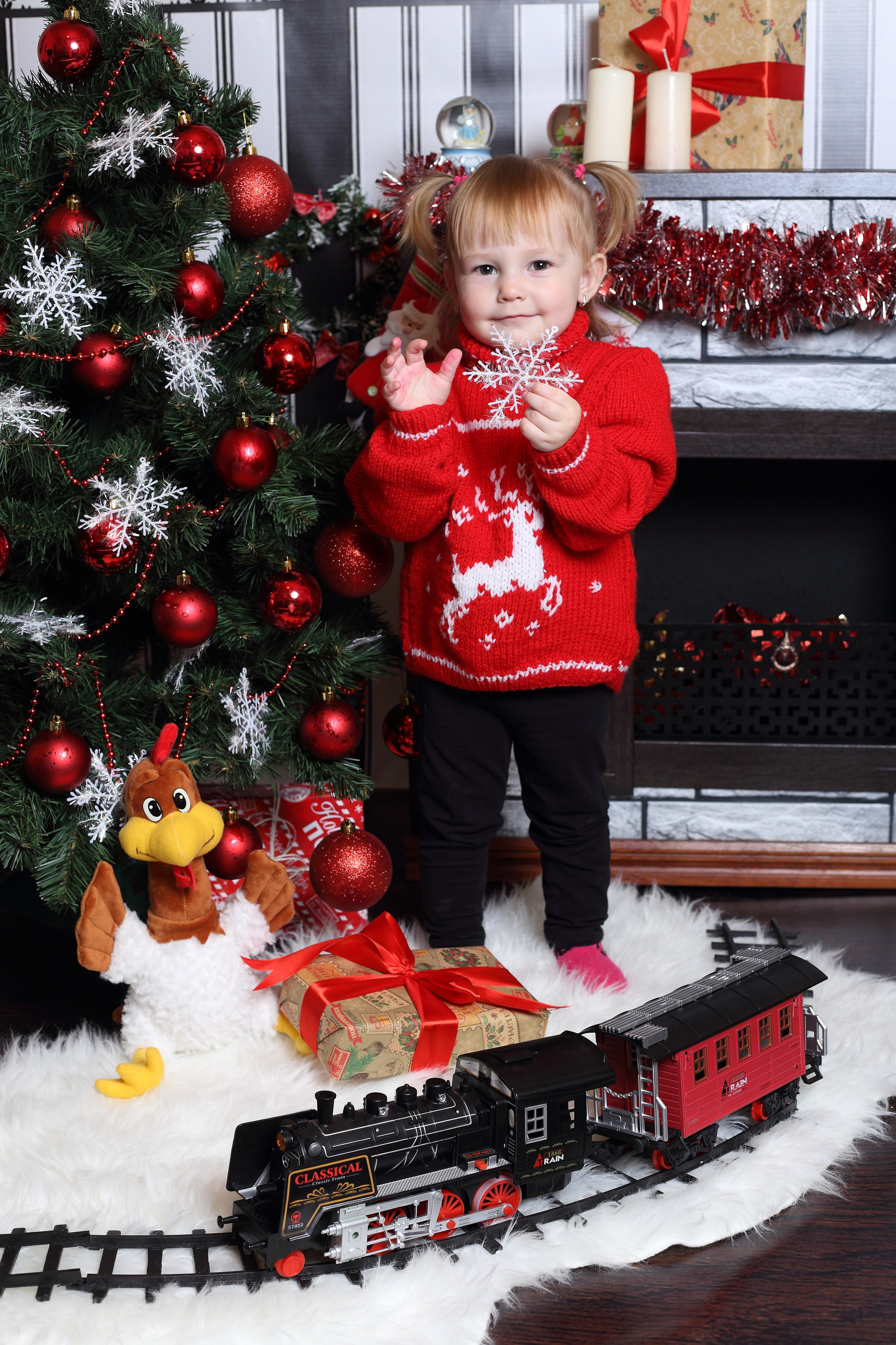 У камина. Детская выездная фотостудия