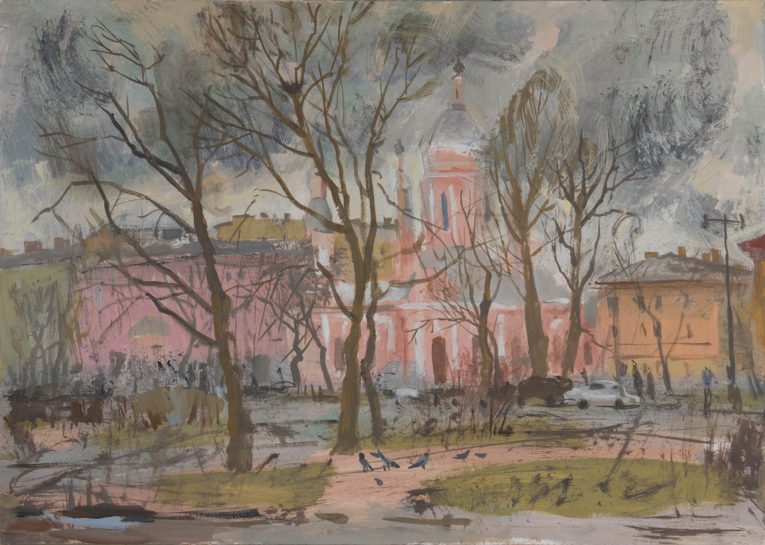 Город, графика. Ольга Васильева художник в Санкт-Петербурге