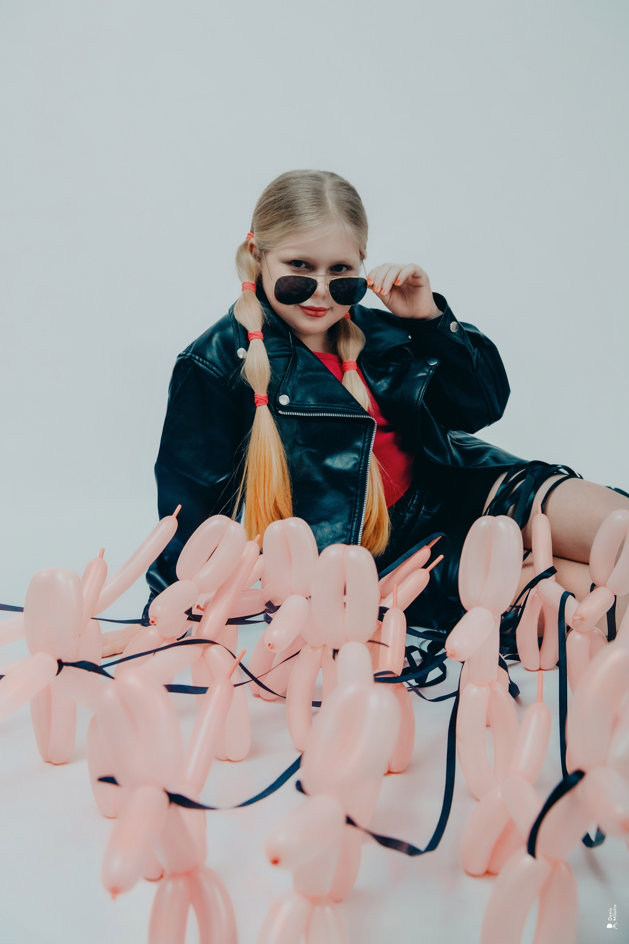 Дети и шарики. Портретный фотограф Денис Милютин