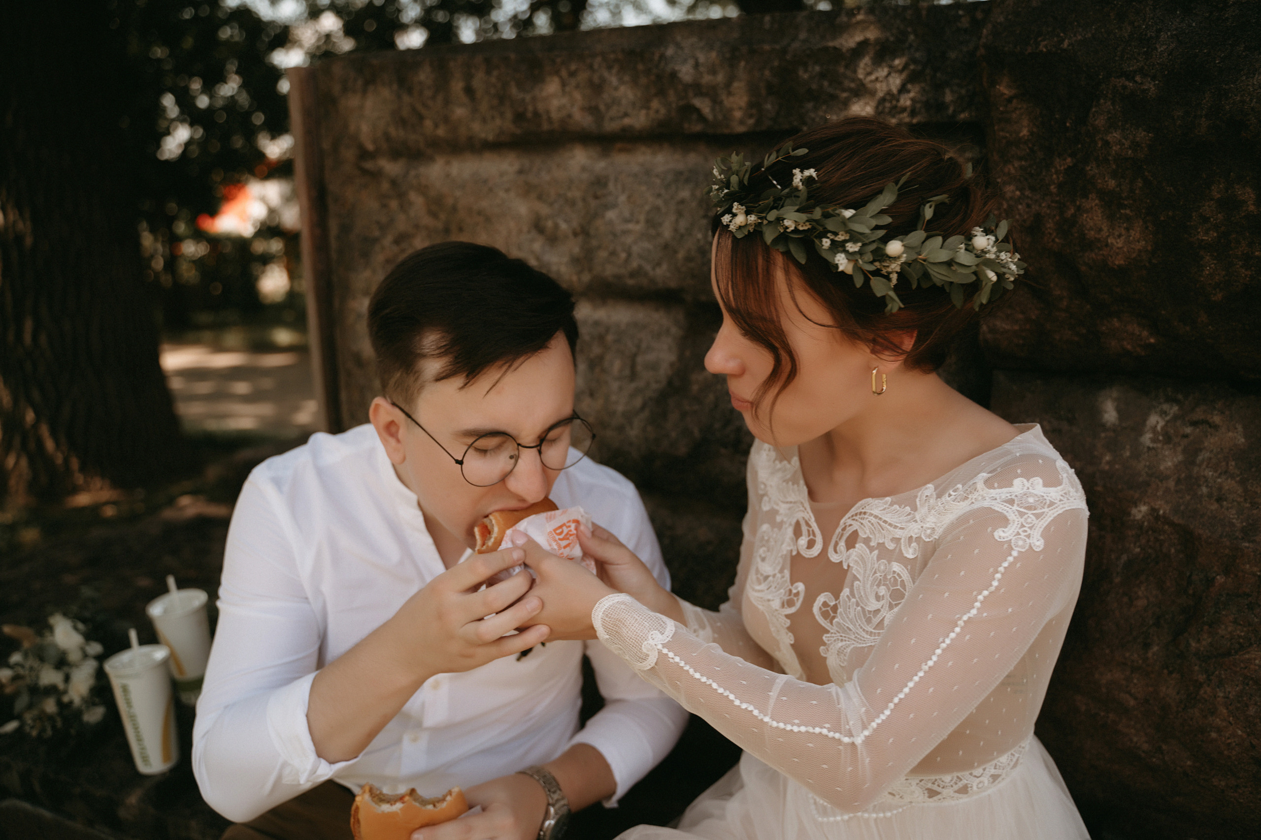 Люба и Миша (утро, прогулка, ЗАГС). Фотограф Наталья Шелест