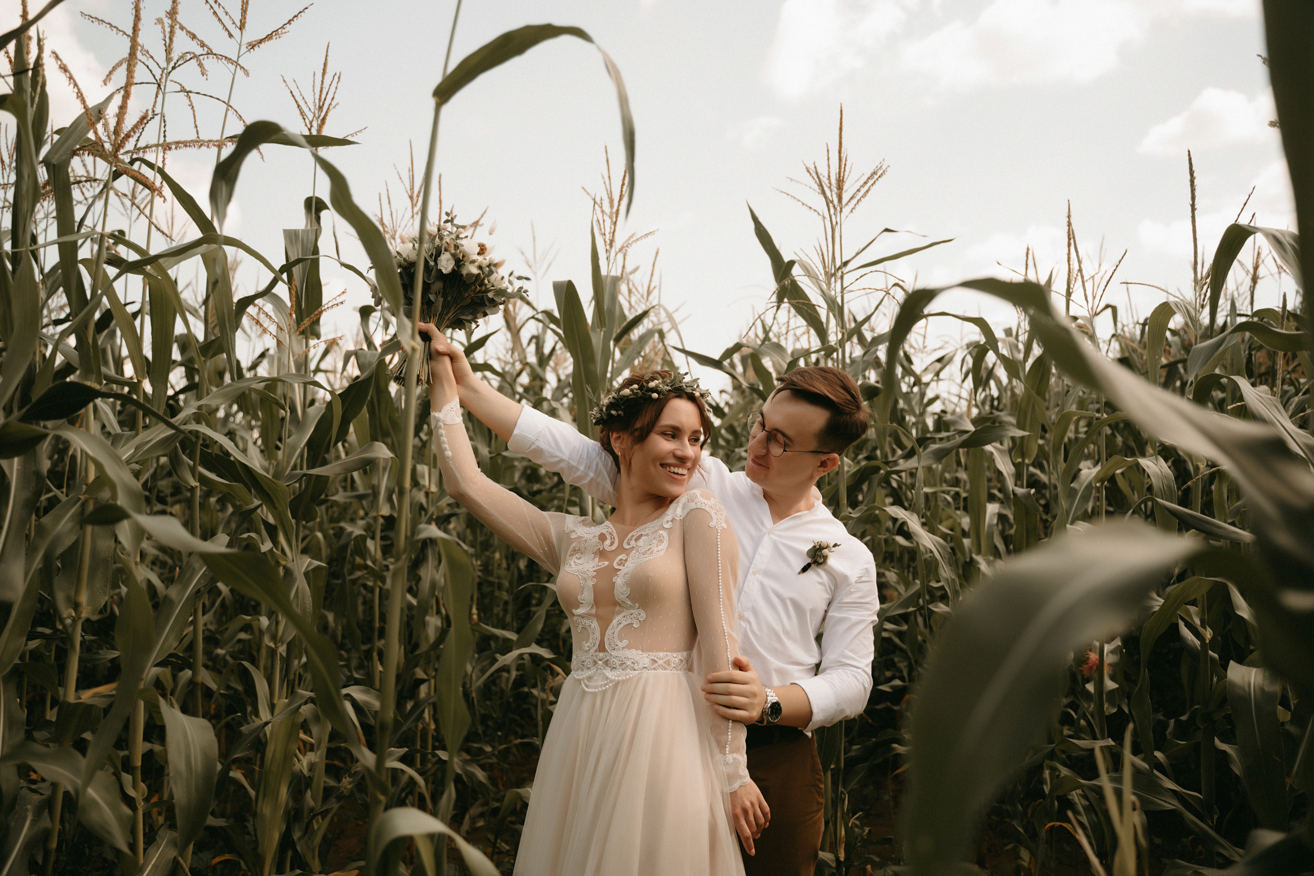 Люба и Миша (утро, прогулка, ЗАГС). Фотограф Наталья Шелест