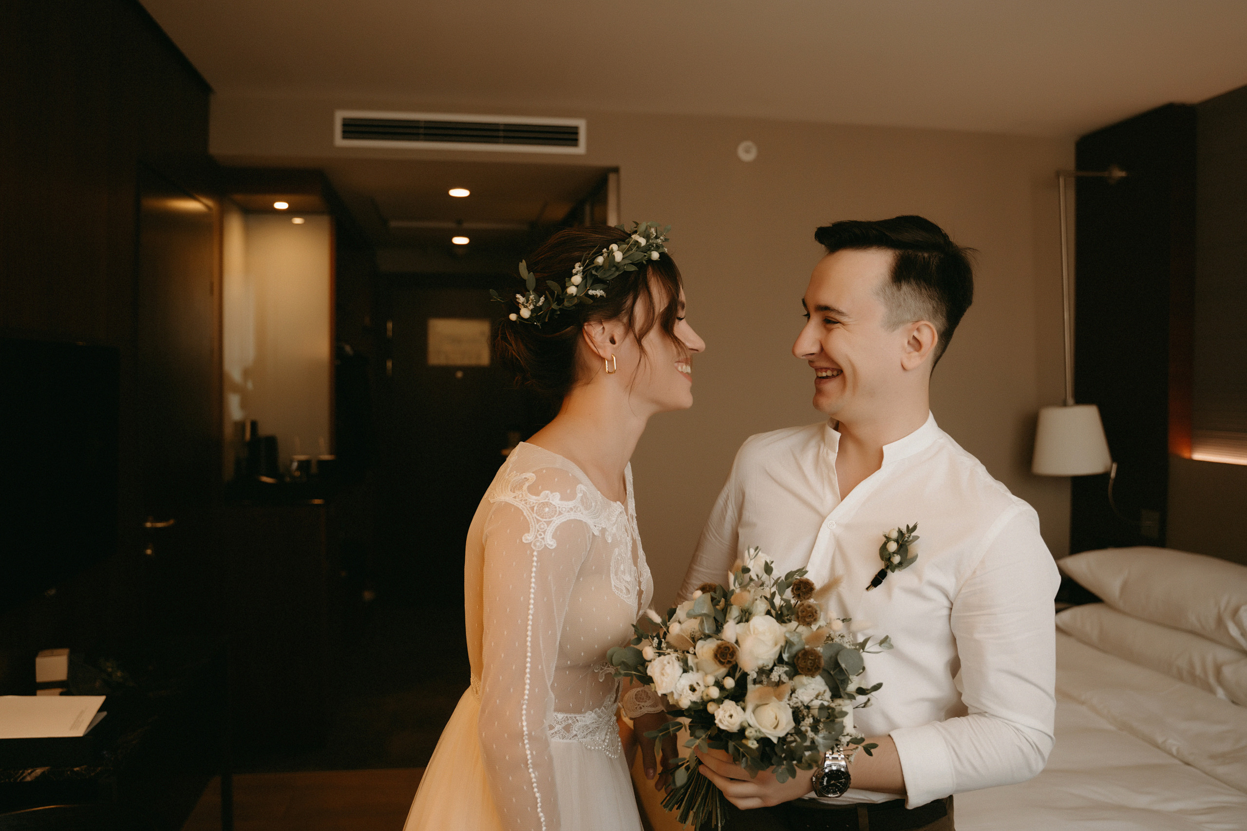 Люба и Миша (утро, прогулка, ЗАГС). Фотограф Наталья Шелест