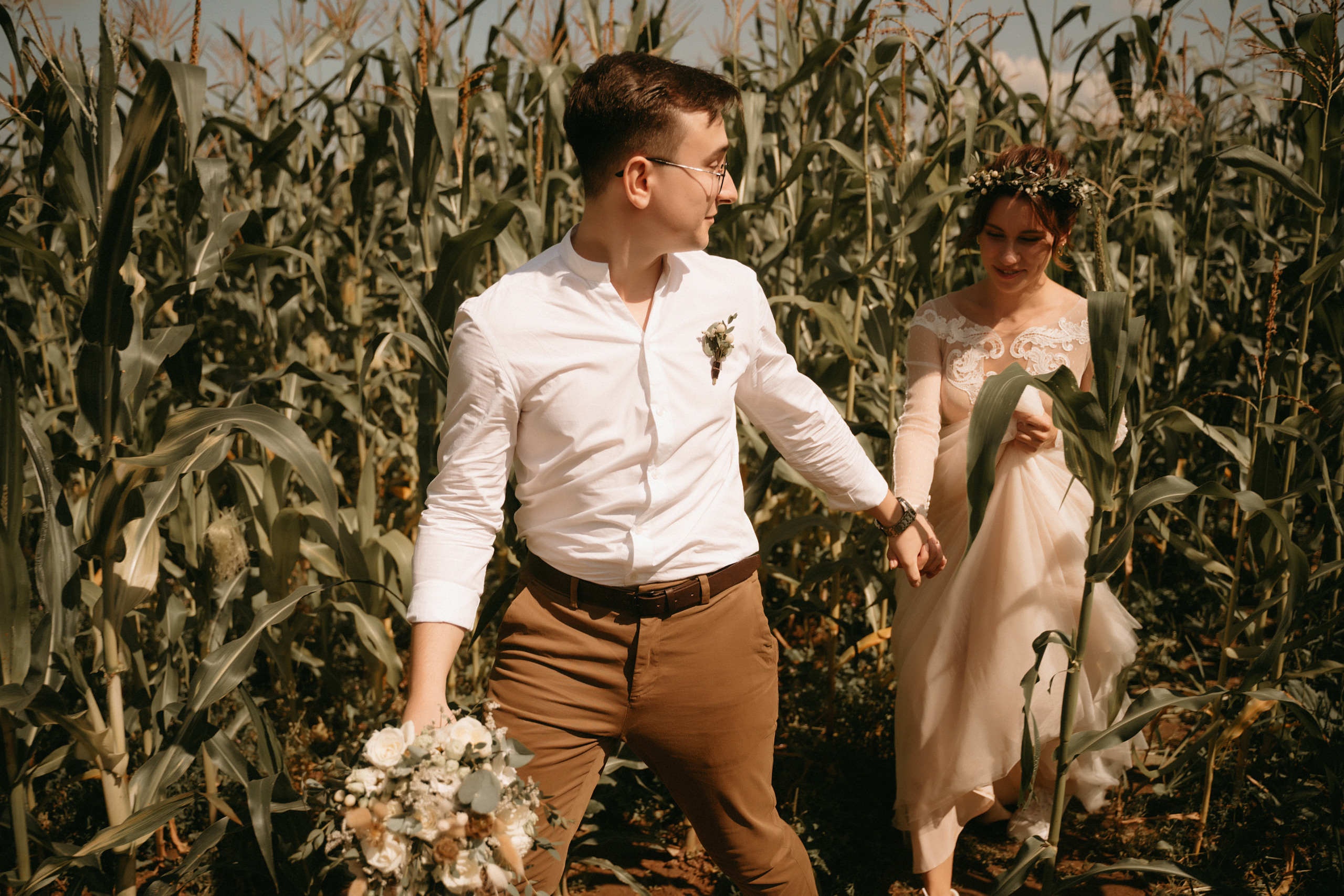 Люба и Миша (утро, прогулка, ЗАГС). Фотограф Наталья Шелест