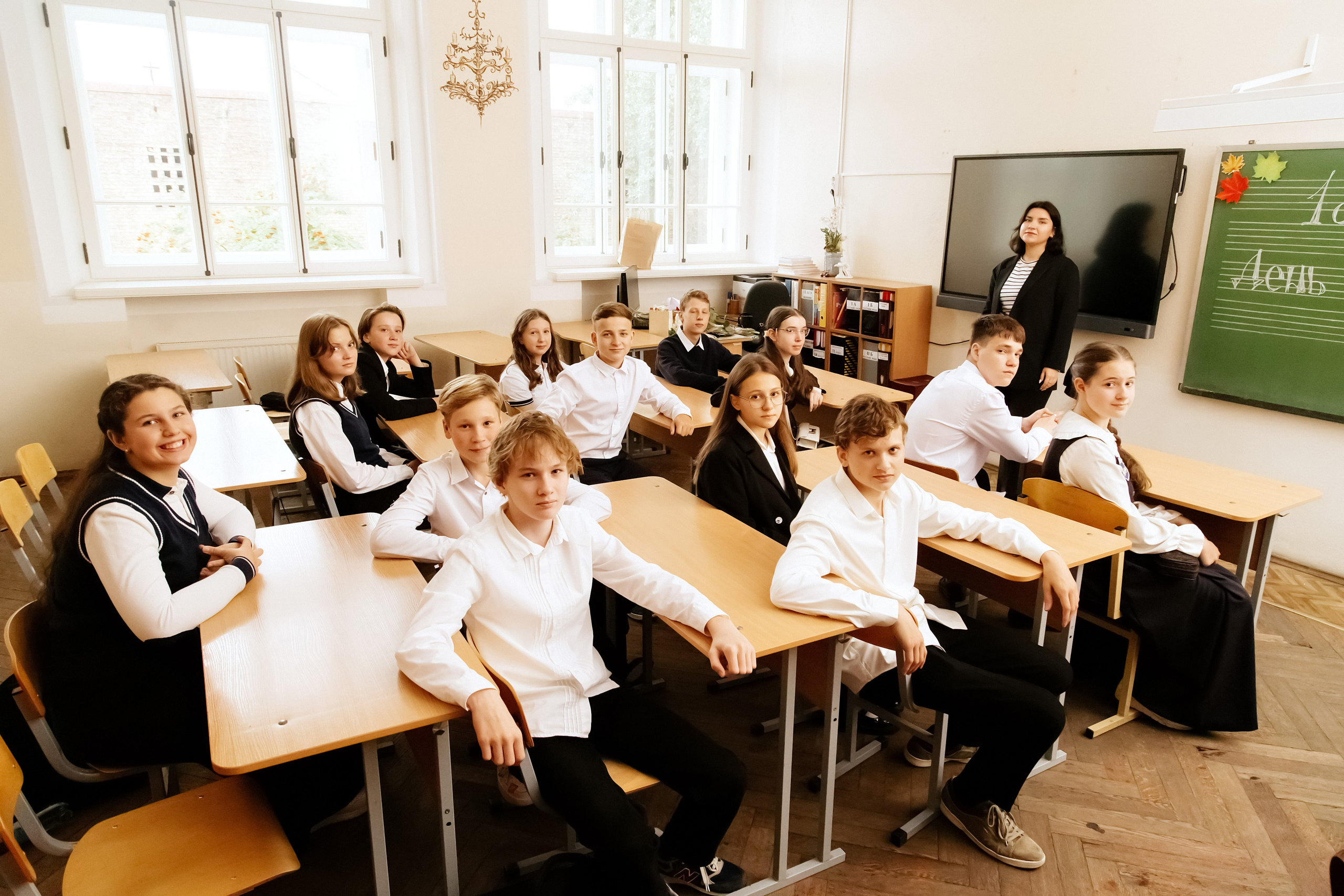 1 сентября в 8 классе. Семейный фотограф Любовь Саркеева