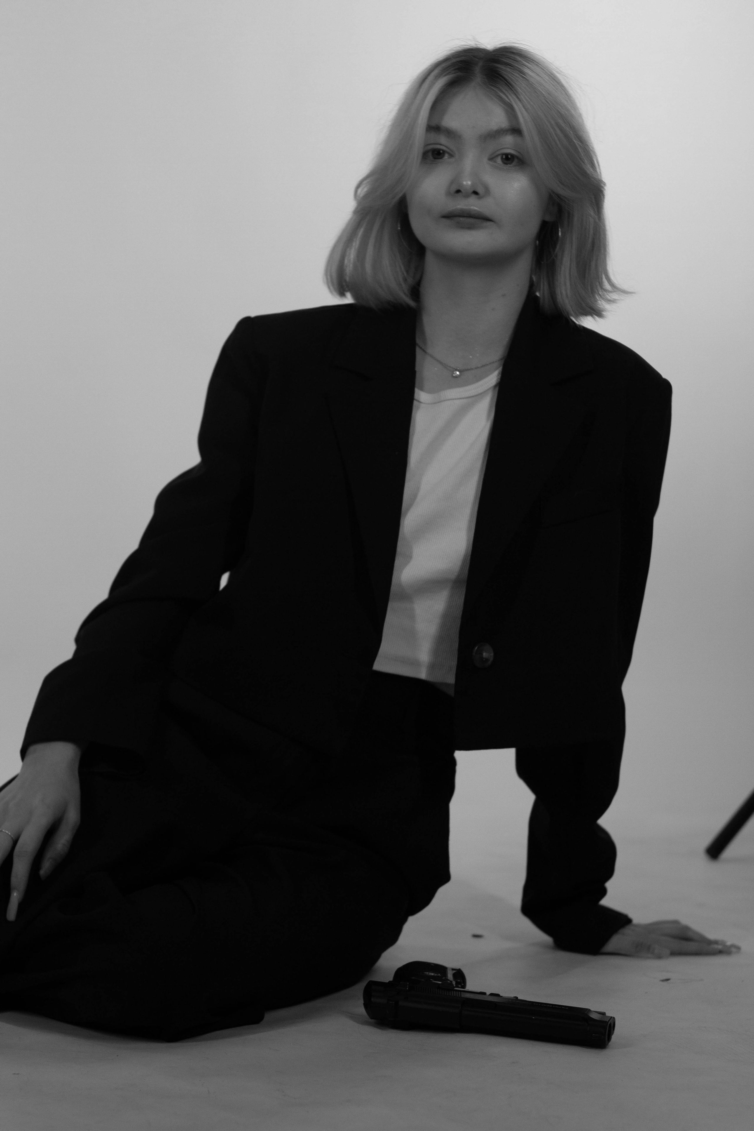 Лина фотостудия чб. Креативный фотограф Нижний Новгород Никита Корольков