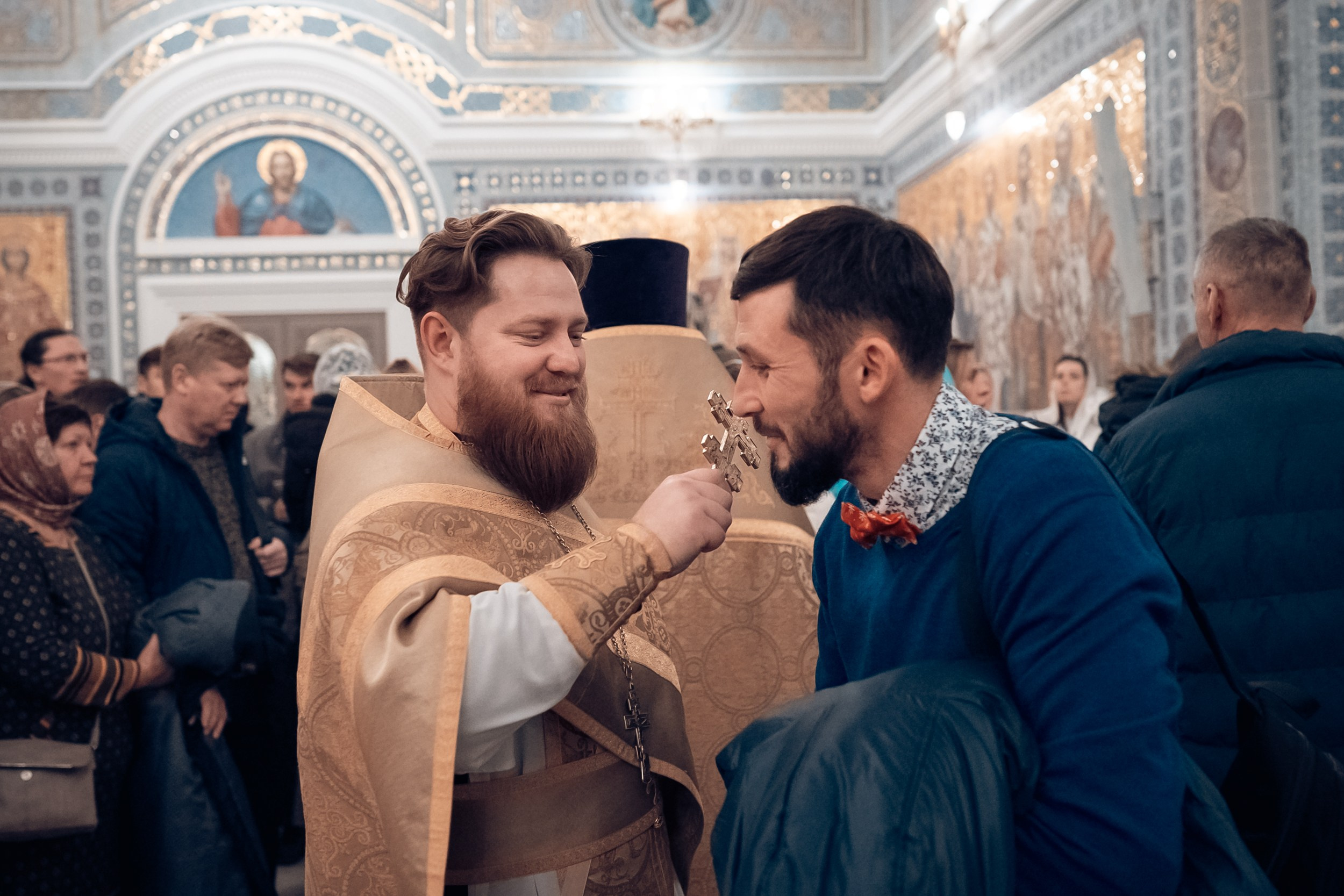 Божественная Литургия в новогоднюю ночь 2025 г, Херсонес Севастополь. Церковный фотограф Севастополь