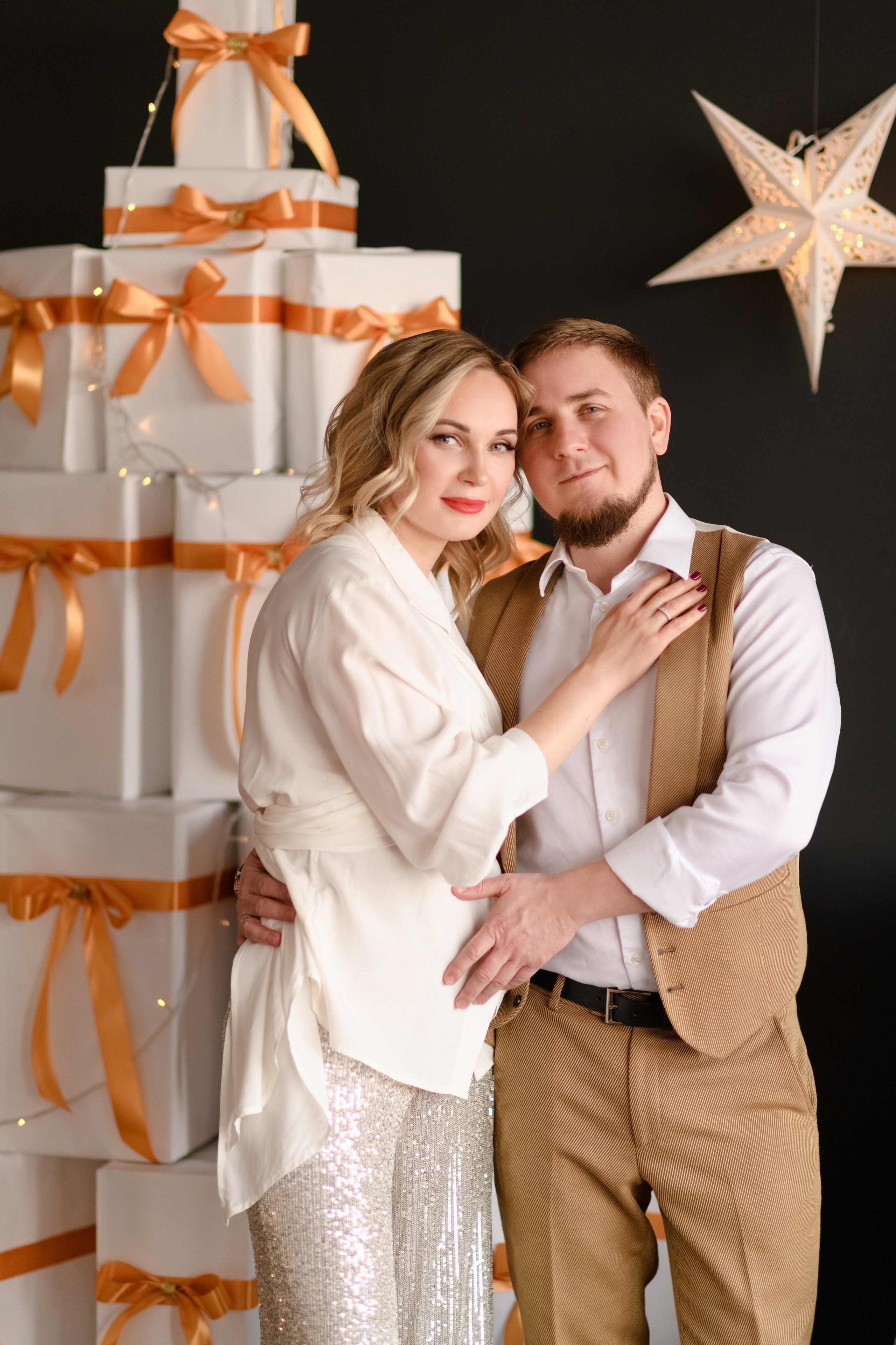 Новогодняя семейная фотоистория Елены и Антона. Свадебный и семейный фотограф в Санкт-Петербурге Олеся Еремеева