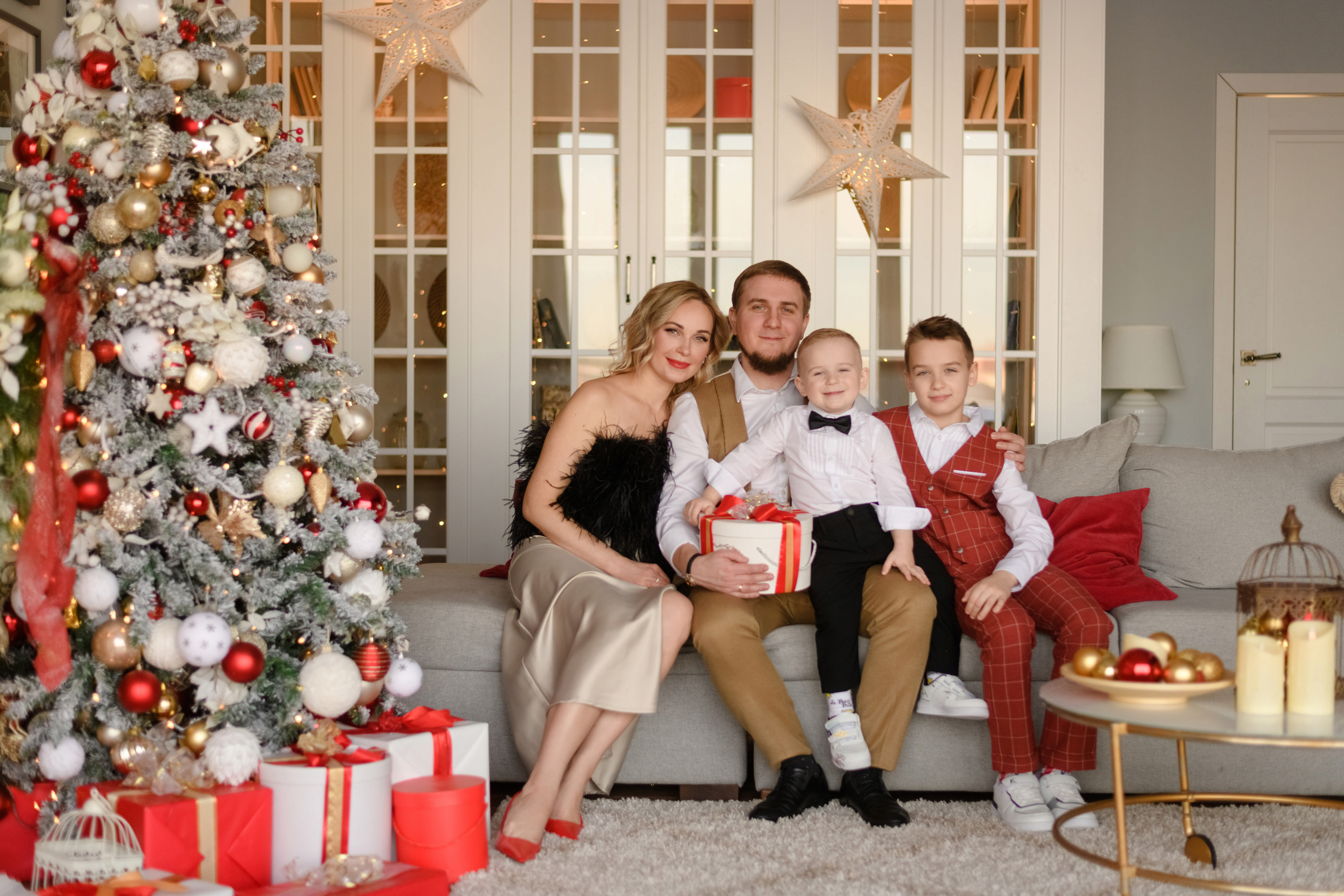 Новогодняя семейная фотоистория Елены и Антона. Свадебный и семейный фотограф в Санкт-Петербурге Олеся Еремеева