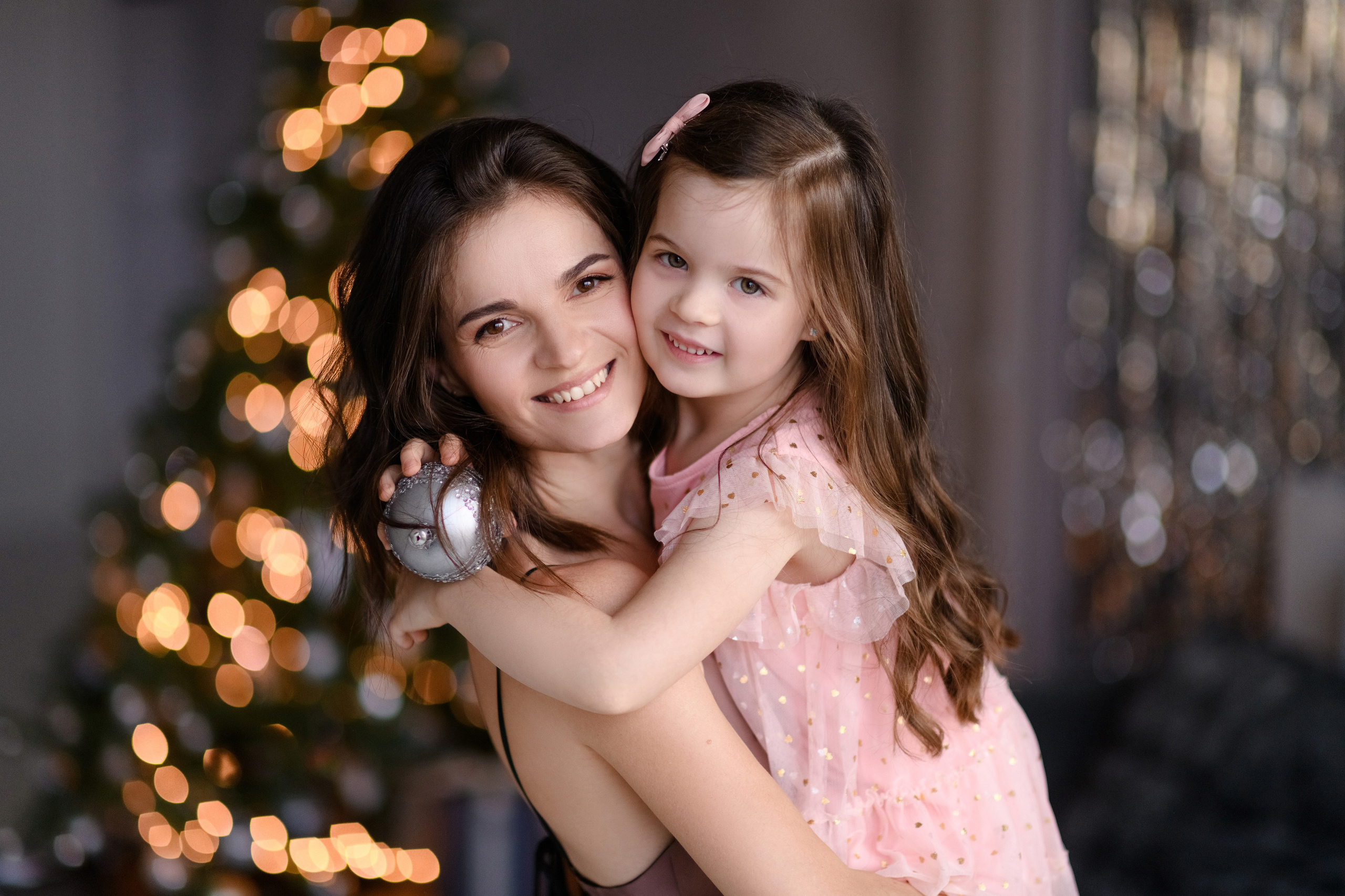 Новогодняя фотосессия для Анастасии с дочками. Свадебный и семейный фотограф в Санкт-Петербурге Олеся Еремеева