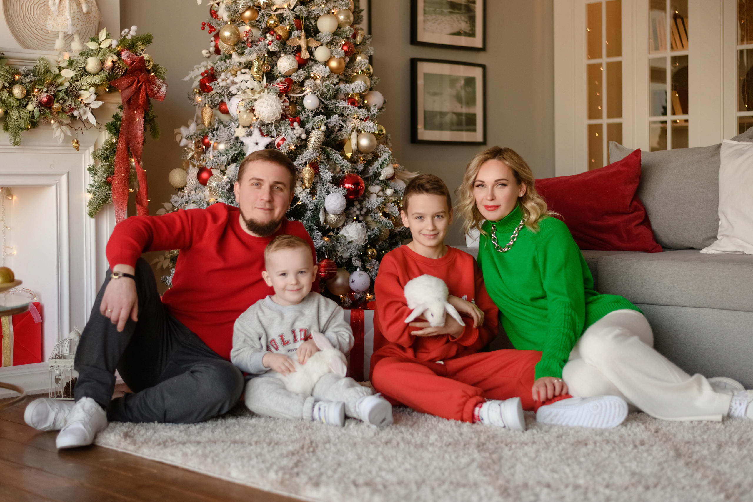 Новогодняя семейная фотоистория Елены и Антона. Свадебный и семейный фотограф в Санкт-Петербурге Олеся Еремеева